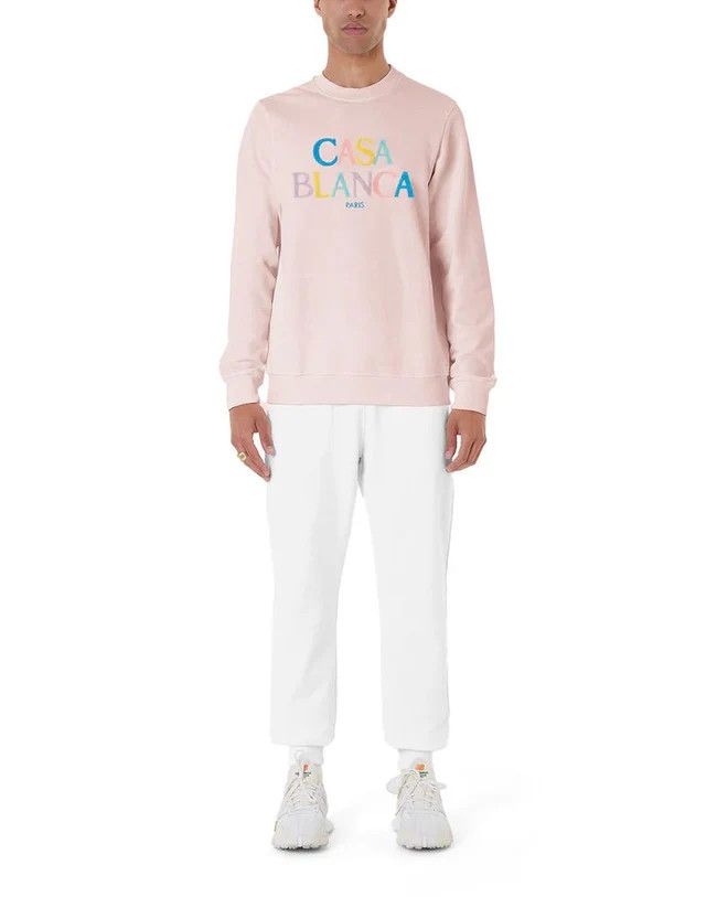 Casablanca o1mle0326 Chenille Embroidered Sweatshirt Stacked Logo Size US XXL / EU 58 / 5 - 2 Thumbnail