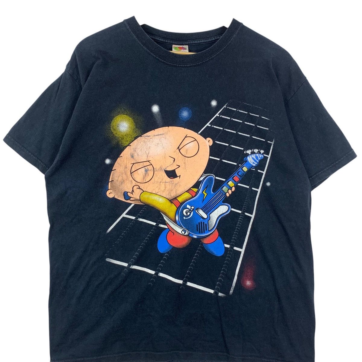 Vintage Vintage FAMILY GUY SERIES Stewie Griffin Guitar Hero Tee Size US XL / EU 56 / 4 - 4 Thumbnail