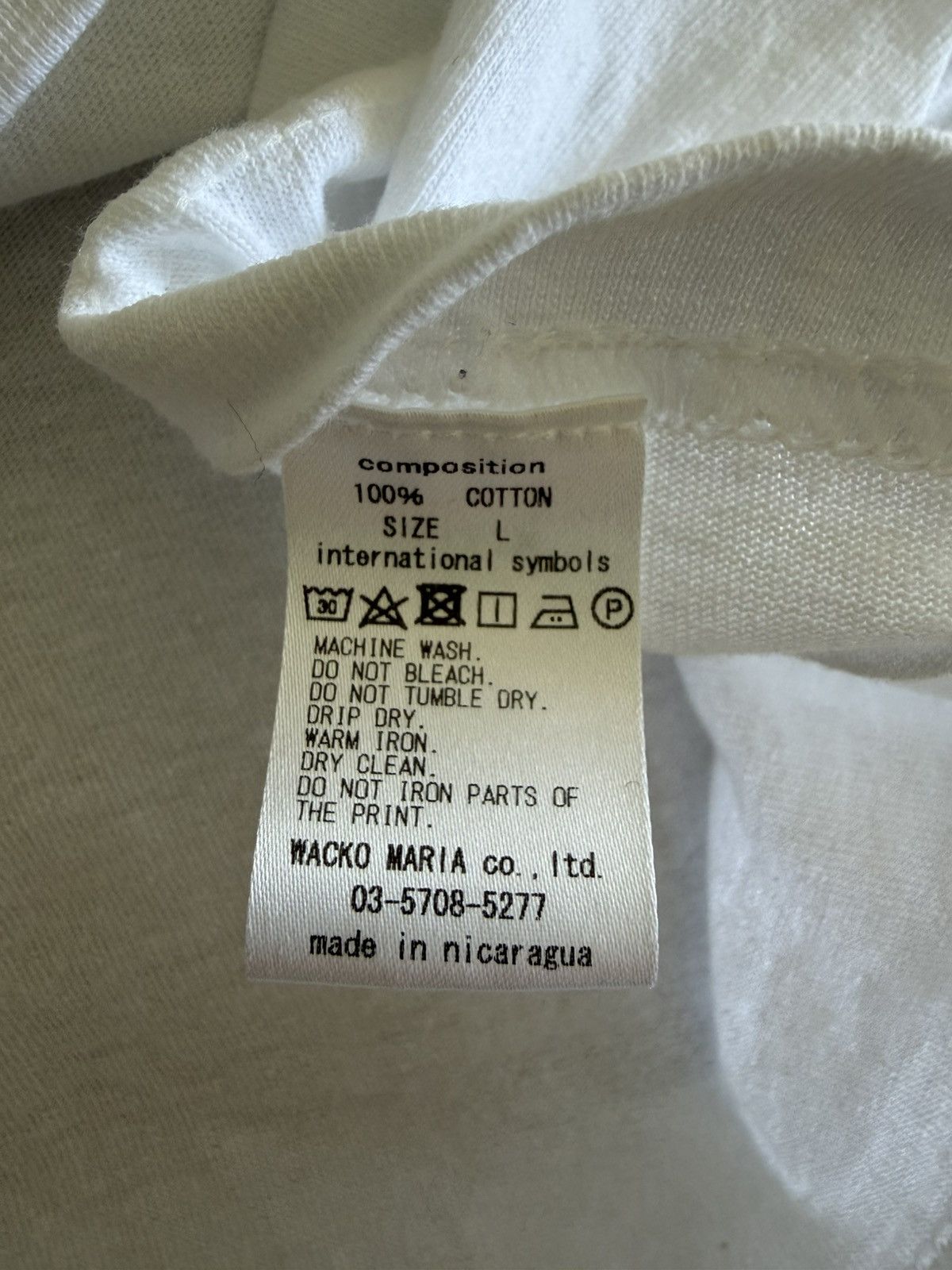 Wacko Maria Wacko Maria Paradise Tokyo Graphic White T-shirt Size L Size US L / EU 52-54 / 3 - 4 Thumbnail