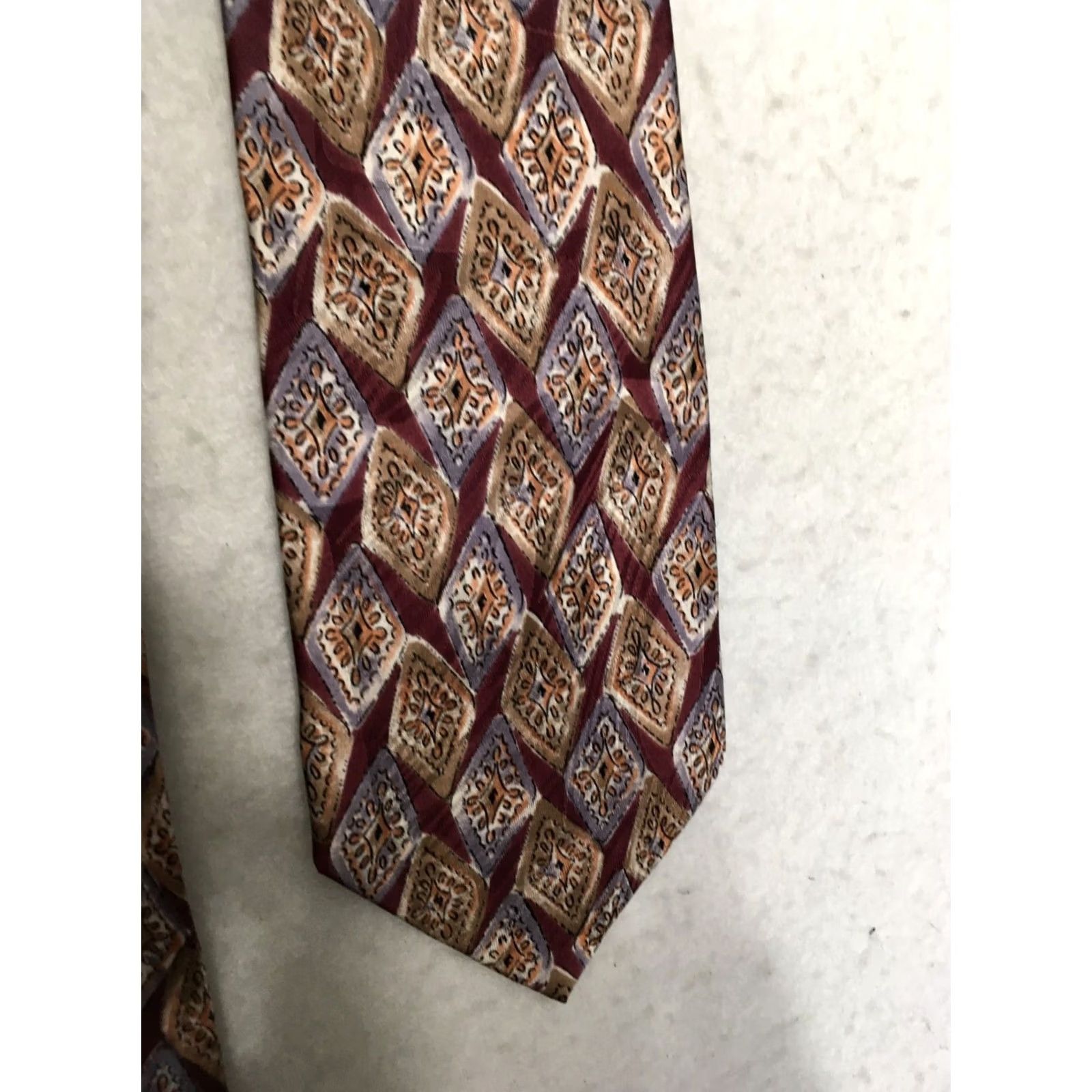 Vintage Vito Vintage Abstract Neck Tie Silk - Hand Made in Italy Mens Size ONE SIZE - 2 Thumbnail