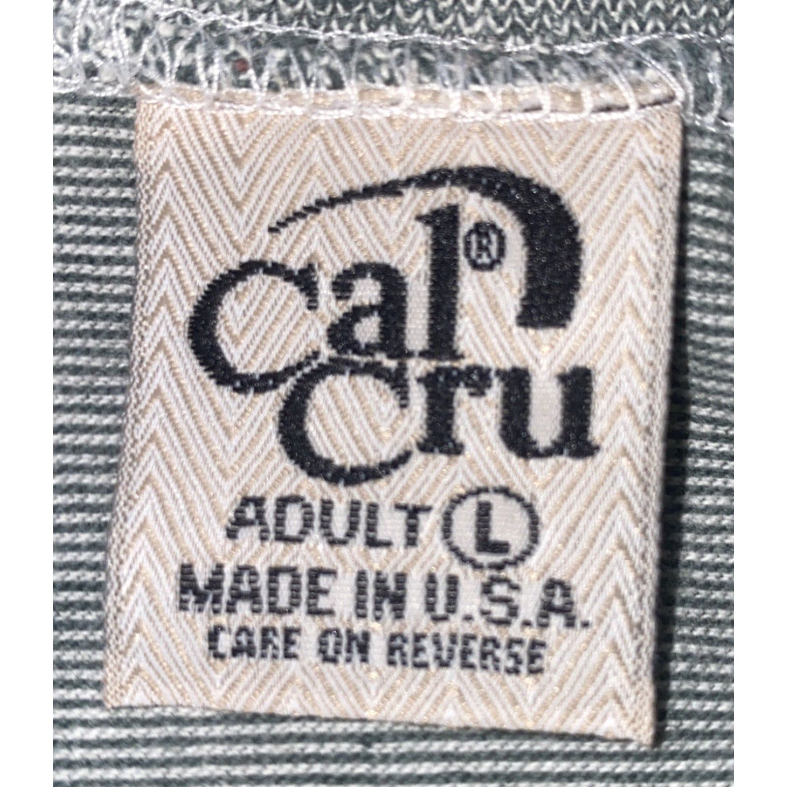 Vintage Cal Cru Men's T-Shirt Short Sleeve Gray USA Made San Diego Size Large Size US L / EU 52-54 / 3 - 5 Thumbnail