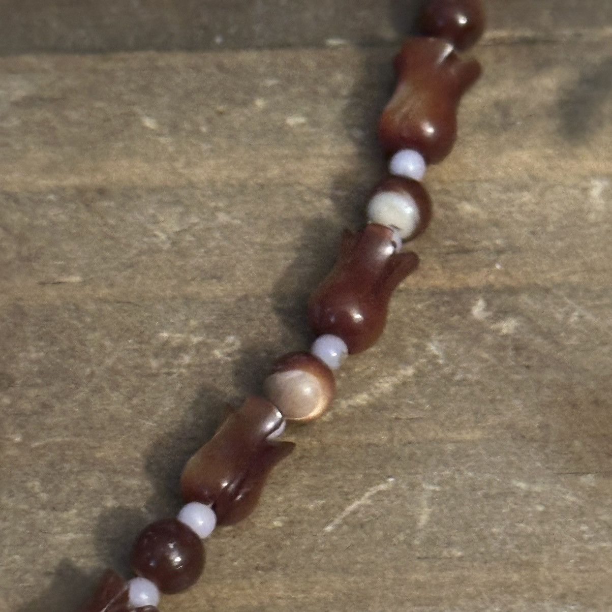 Vintage Vintage carnelian tulip bead necklace Size ONE SIZE - 3 Thumbnail