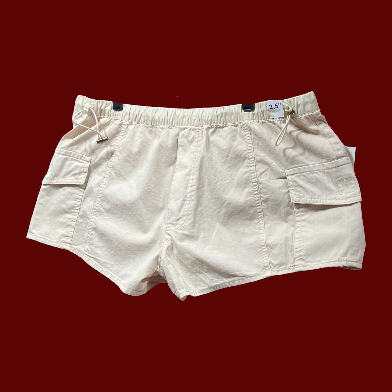 Arizona Jean Co. Arizona - Women's Low Rise Pull-On Short Juniors - Beige - L Size 37" - 16 Thumbnail