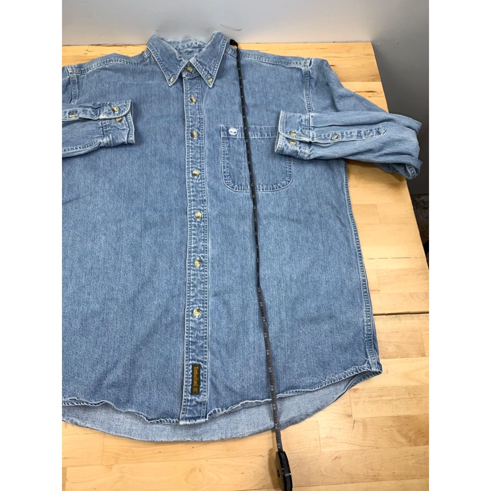 Timberland VINTAGE Timberland Shirt Mens M Denim Rugged Fit Button-Down Long Sleeve Blue Casual Workwear 90s Western Classic Mens Size US M / EU 48-50 / 2 - 3 Thumbnail