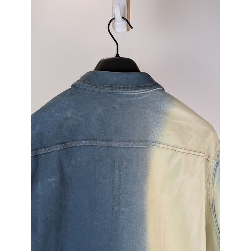 Rick Owens Drkshdw o1rshd1 Denim Outershirt Toothpaste Degrade in Blue Size US XL / EU 56 / 4 - 15 Thumbnail