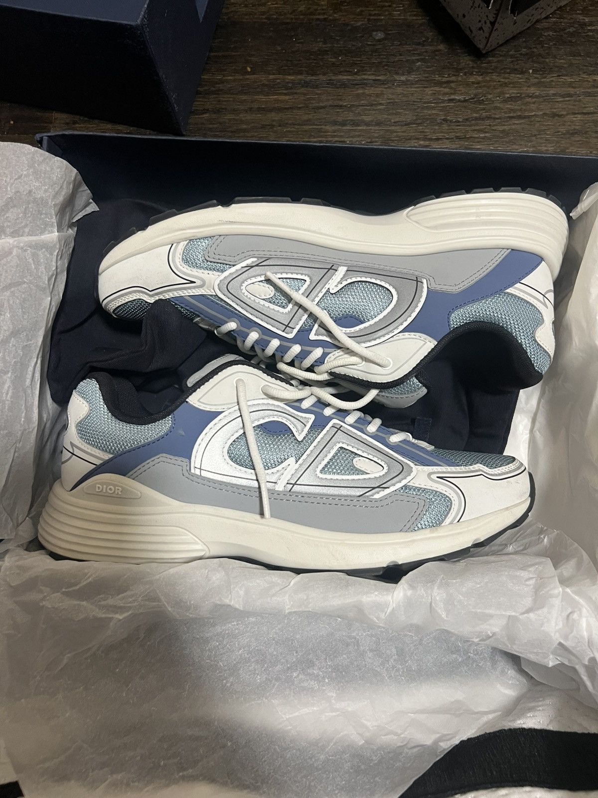Dior Dior b30 blue/white Size US 11 / EU 44 - 9 Thumbnail
