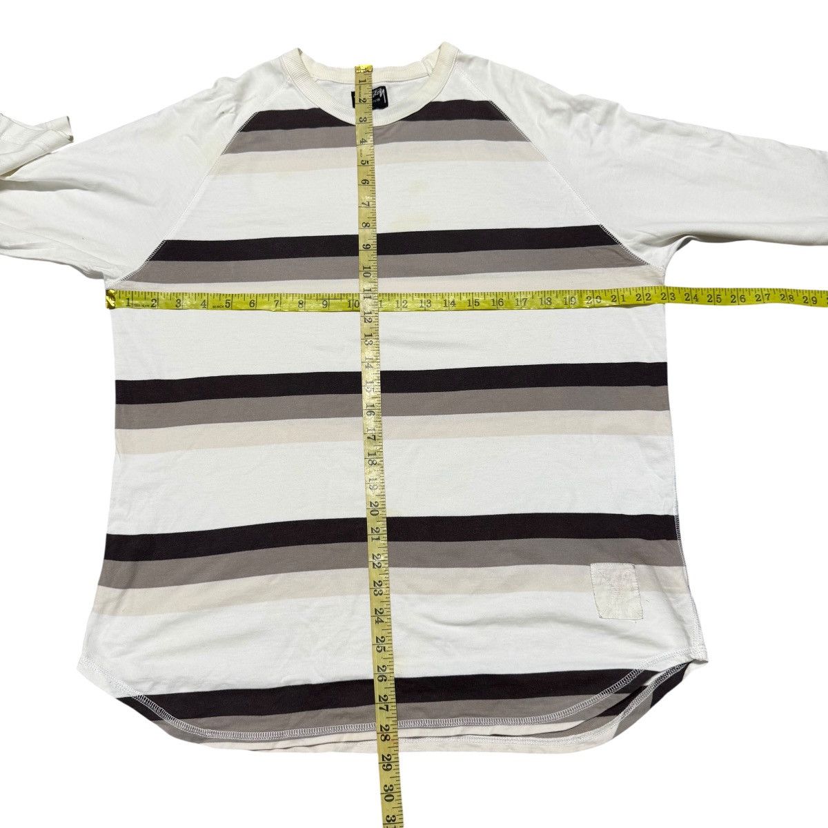 Stussy Stussy Horizontal Striped Raglan Shirt Size US L / EU 52-54 / 3 - 13 Thumbnail