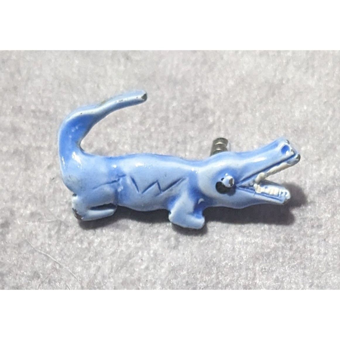 Other Vintage Mini Blue Crocodile Collectible Brooch Size ONE SIZE - 3 Thumbnail