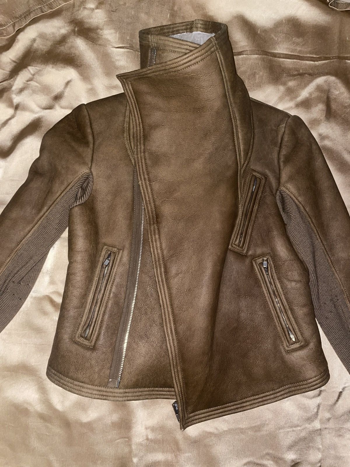 Rick Owens Shearling Leather Jacket