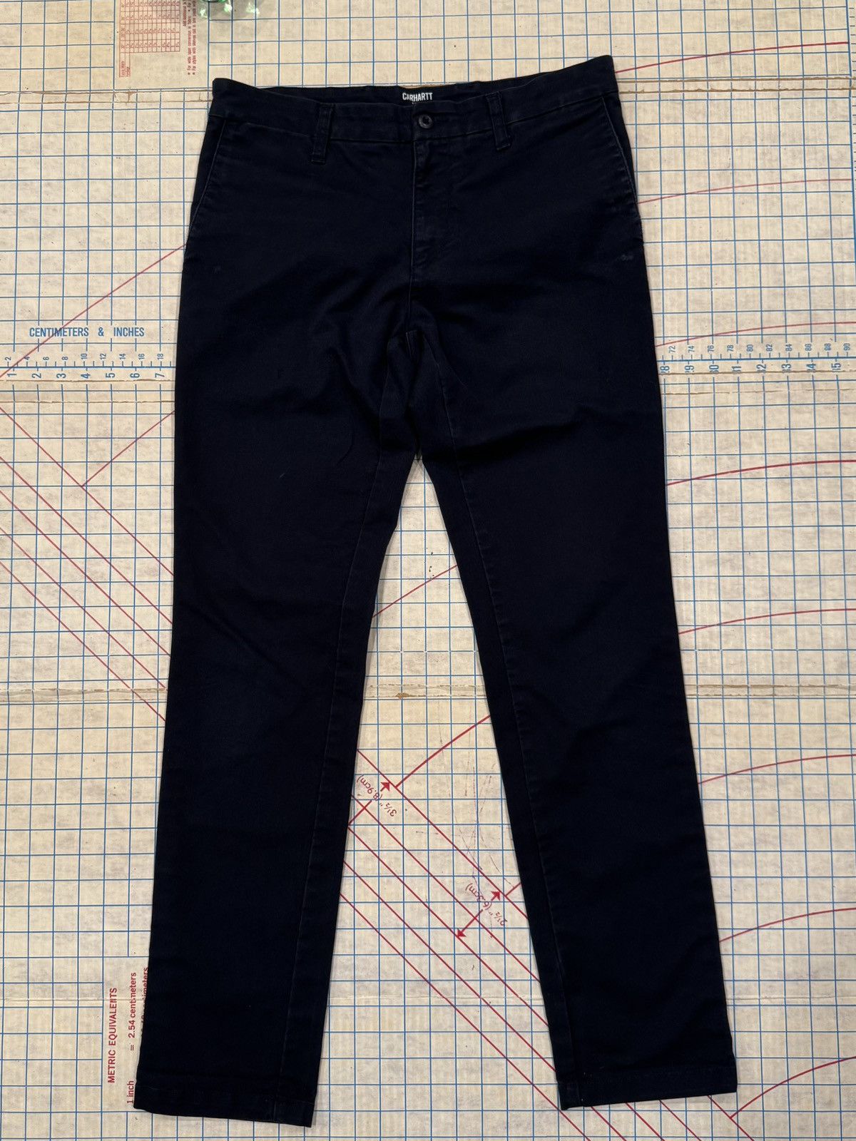 Carhartt Wip Carhartt WIP Sid Pant Mens Size 33 Navy Blue Size US 33 - 1 Thumbnail