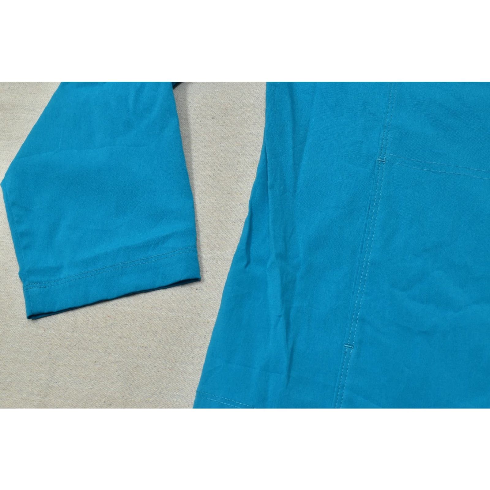 Vintage Chico's Additions Women's Jacket Teal Blue Full Zip Mock Neck Lightweight Polyester Regular Size 3 Size XS / US 0-2 / IT 36-38 - 5 Thumbnail