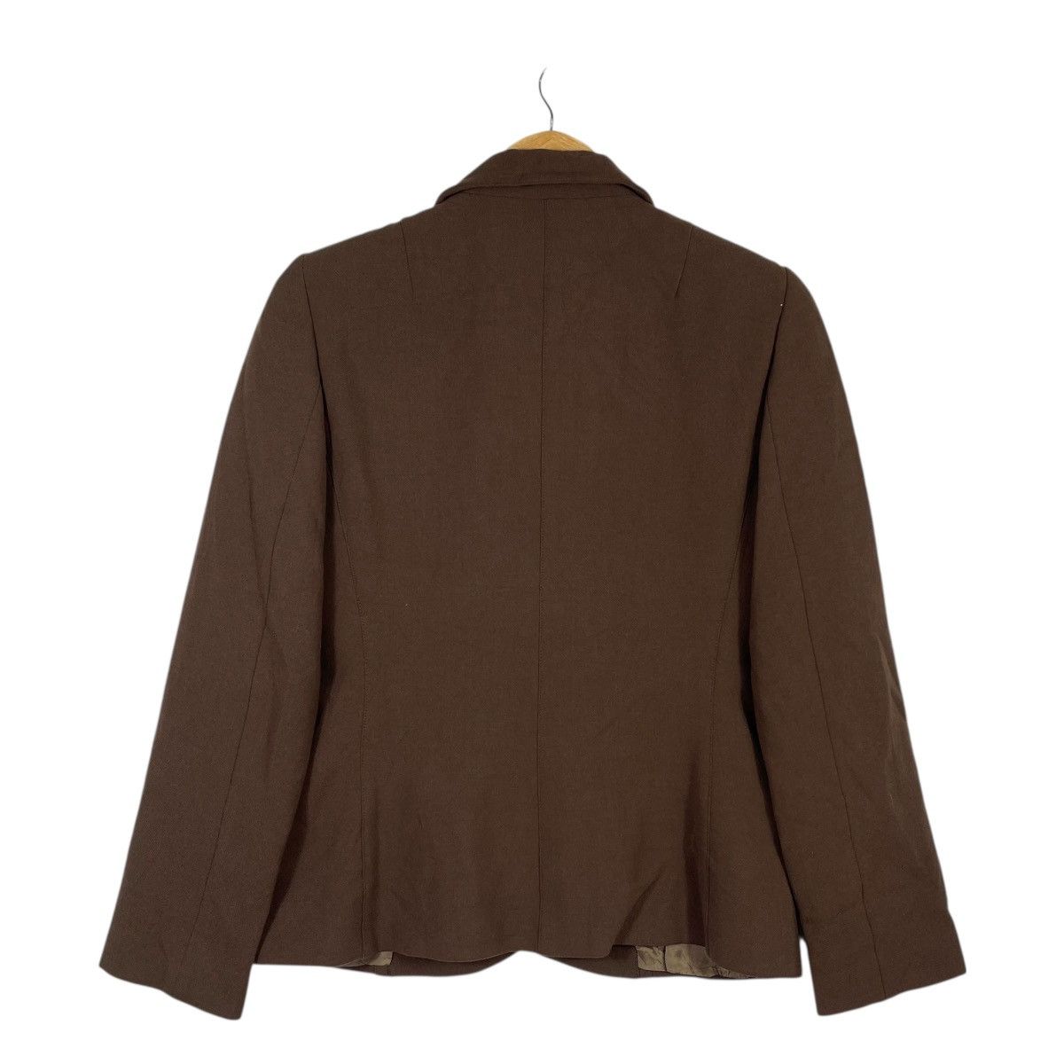 Vintage BELLEZZA Boutique Italian Tailored Blazer Jacket Brown Size S / US 4 / IT 40 - 4 Thumbnail
