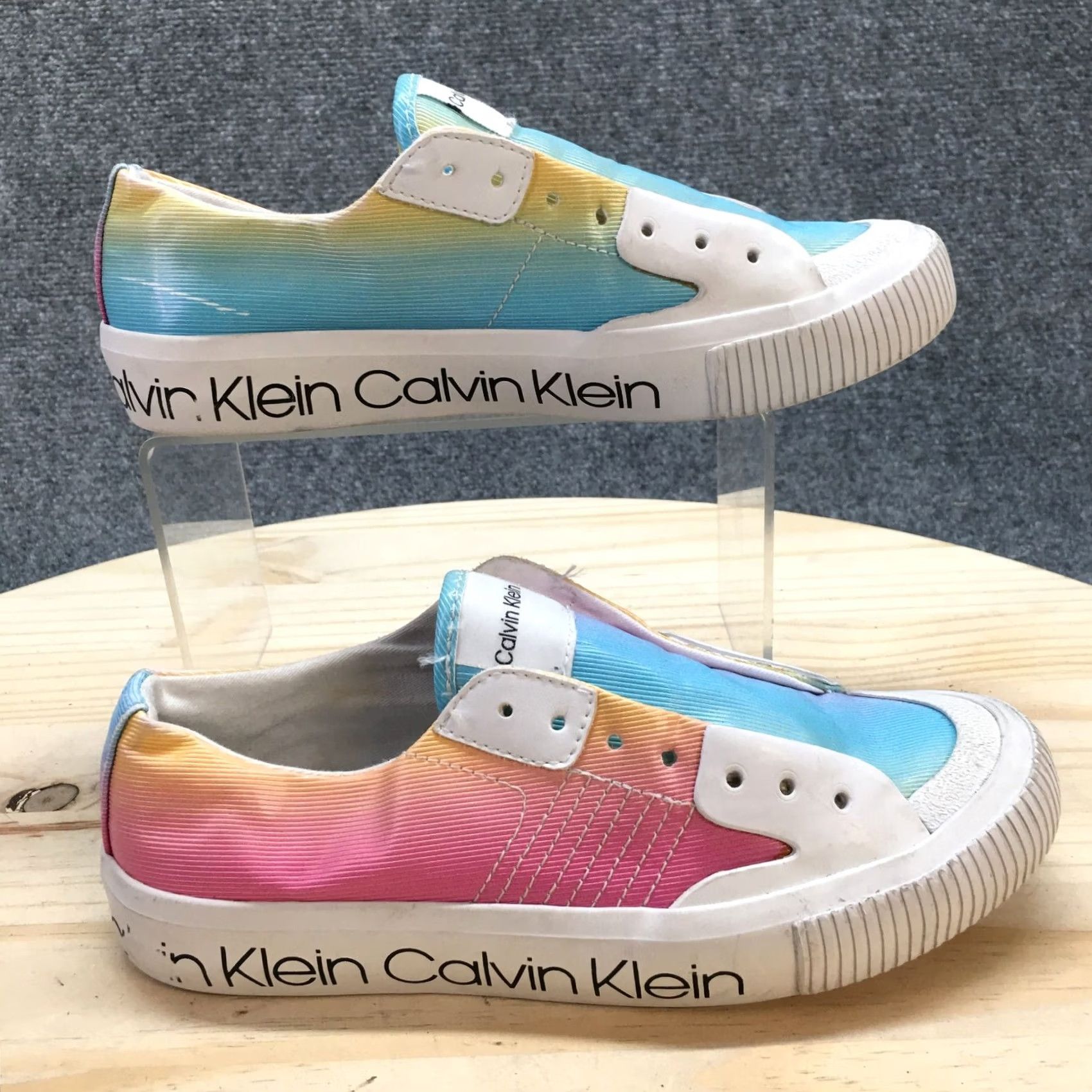 Calvin Klein Calvin Klein Shoes Womens 5.5 M Clauri Low Top Sneakers Multicolor Round Toe - Casual Sneaker for Women Size M / US 6-8 / IT 42-44 - 2 Thumbnail