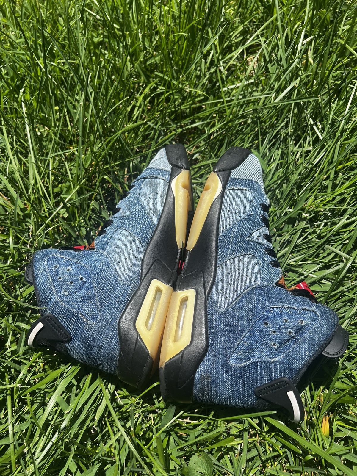 Jordan Brand CLEAN Air Jordan 6 Retro Denim size 7 Mens Blue shoes Size US 7 / EU 40 - 4 Thumbnail