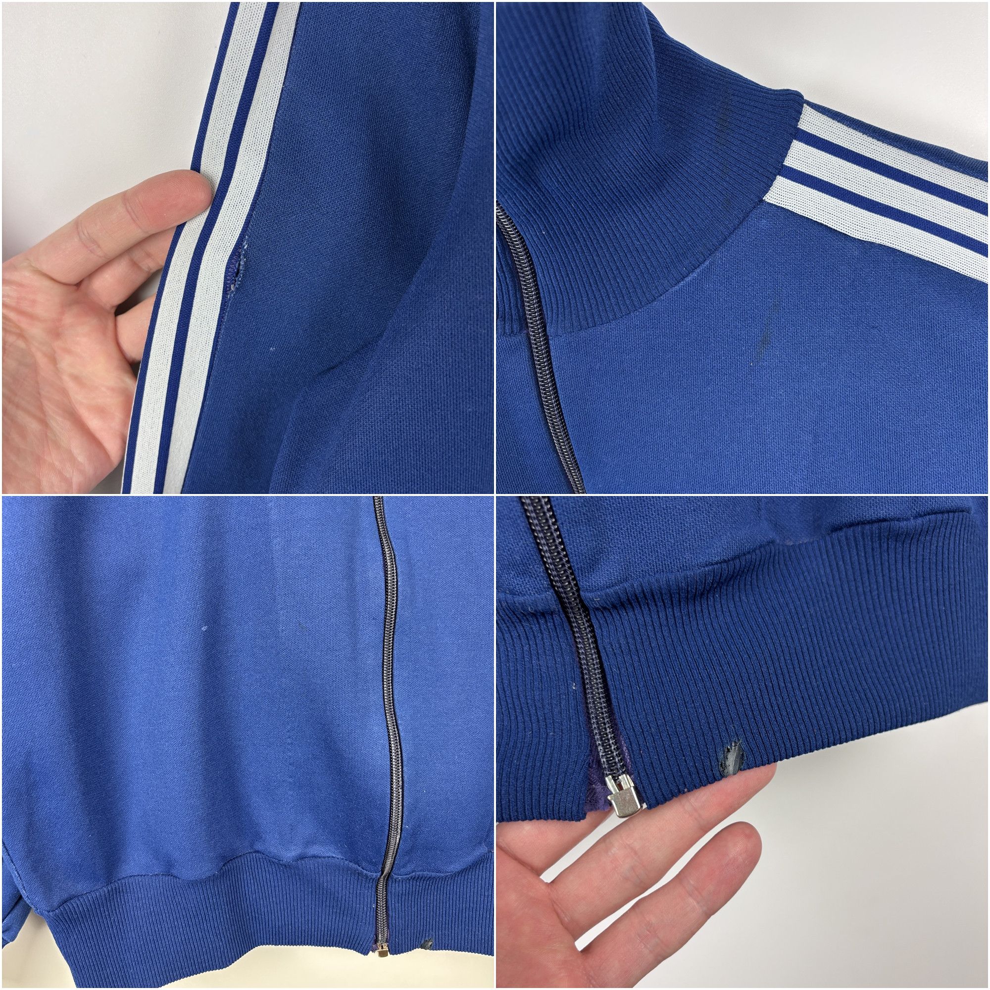 Adidas × Vintage 80s Adidas Track Jacket Made in West Germany Womens Sz 4 ~L Size L / US 10 / IT 46 - 4 Thumbnail