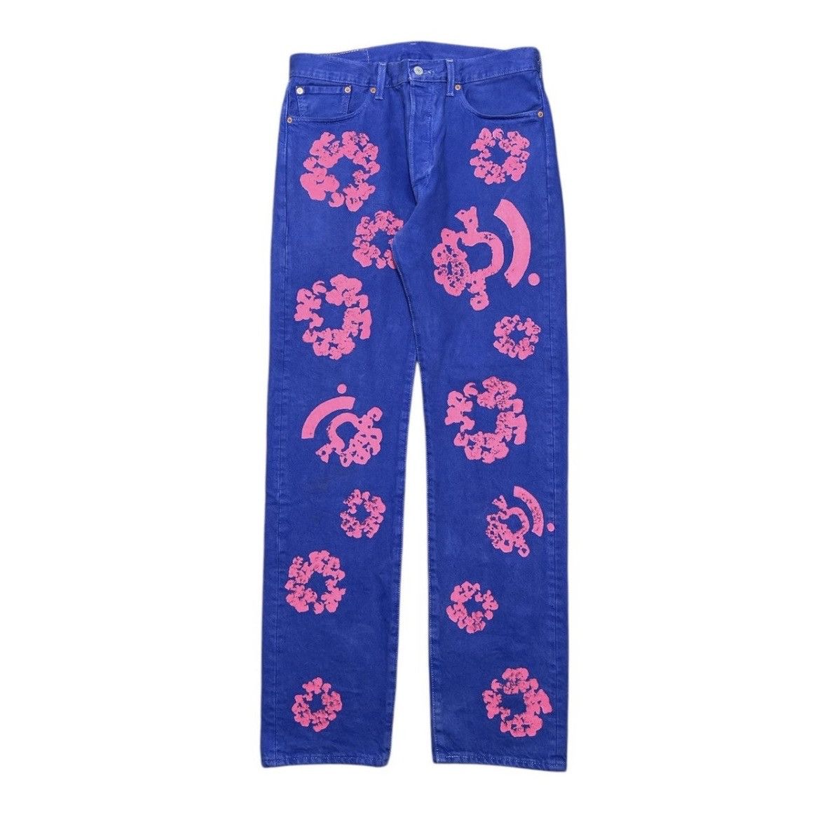 (B).Stroy × DENIM TEARS × Levi's LEVI'S X DENIM TEARS X BSTROY BLUE JEANS Size US 36 / EU 52 - 1 Thumbnail