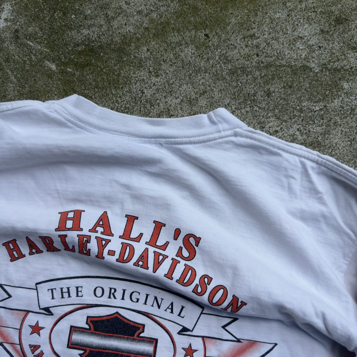 Harley Davidson Thrashed Faded Distressed Harley Shirt ERD Grunge Biker WCC Size US L / EU 52-54 / 3 - 15 Thumbnail
