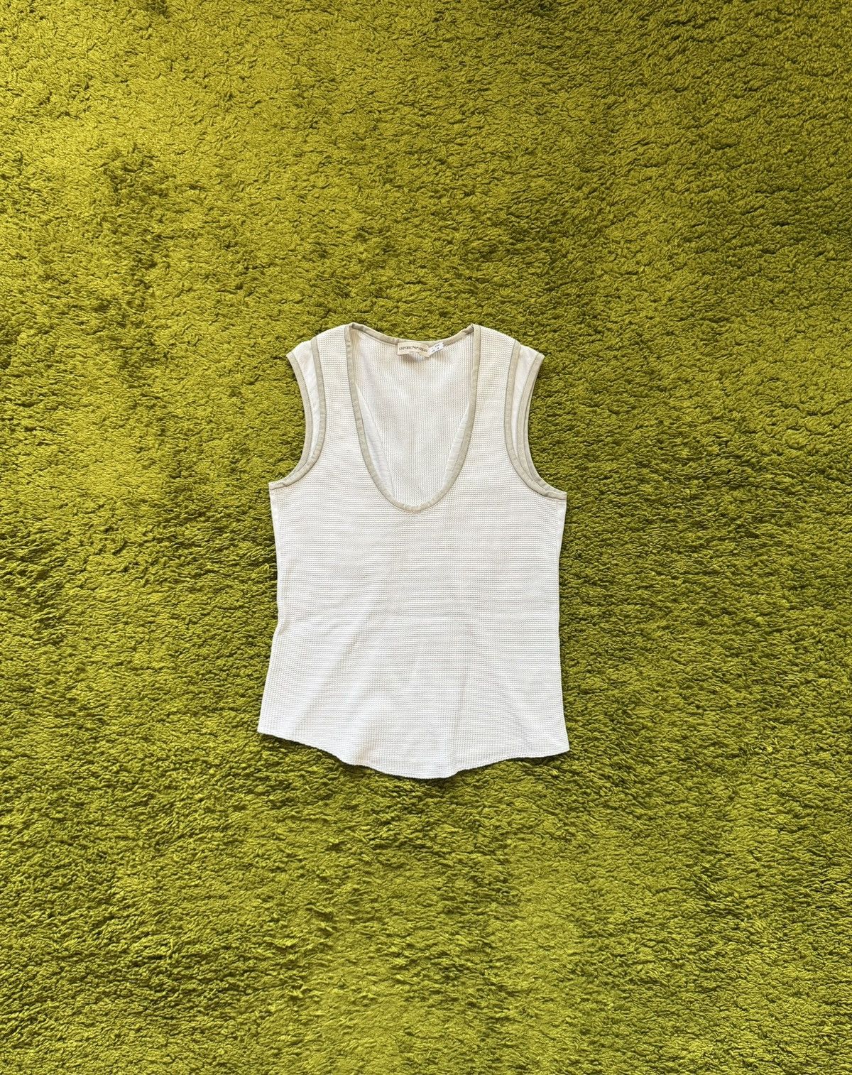 Armani × Designer × Emporio Armani Emporio Armani ribbed tank top Y2K Size S / US 4 / IT 40 - 1 Thumbnail