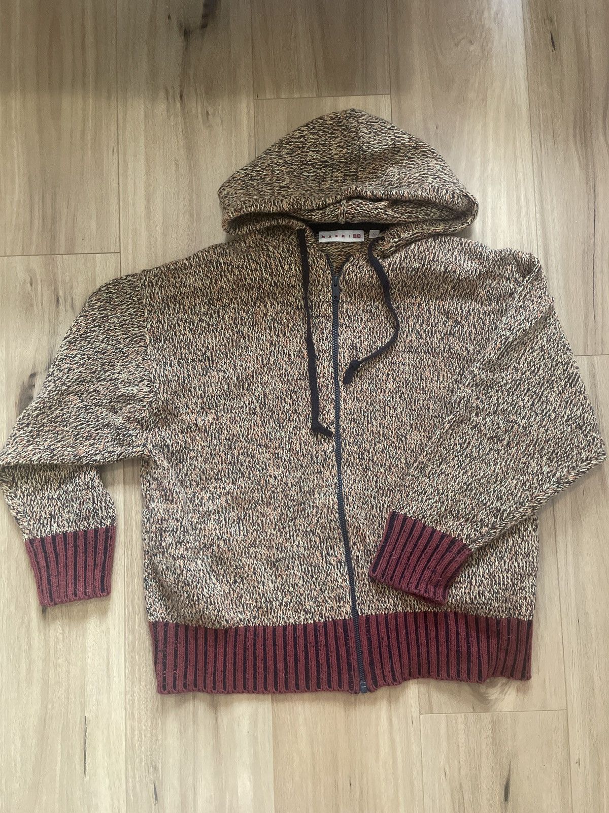 Marni × Uniqlo Marni collaboration wool blend hoodie Size L / US 10 / IT 46 - 1 Thumbnail