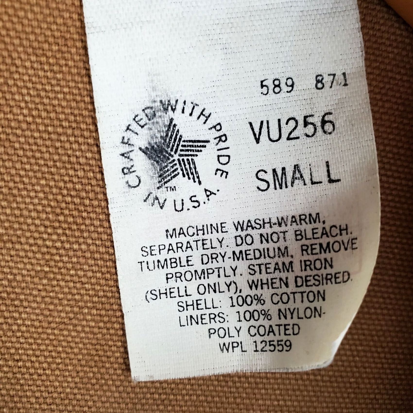 Carhartt VTG Carhartt Vest Mens Hunting Corduroy Cotton Duck Vest Small Beige USA Camouflage Men Front Pouch Ammunition Holders Game Pouch Size US S / EU 44-46 / 1 - 6 Thumbnail