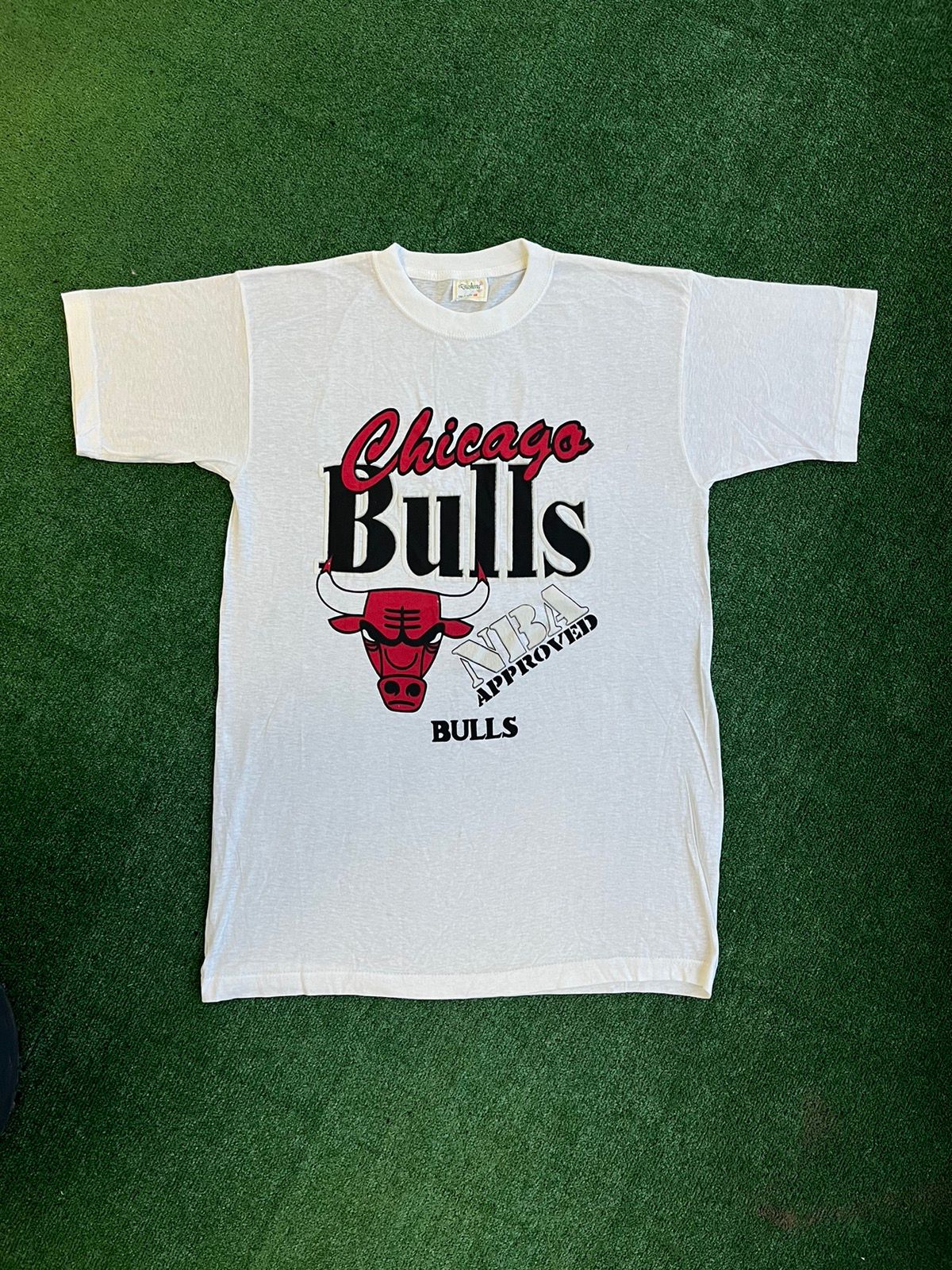 Pre-owned Chicago Bulls X Nba Vintage 90's Chicago Bulls Nba Approwed Y2k Japan Usa Tee In White