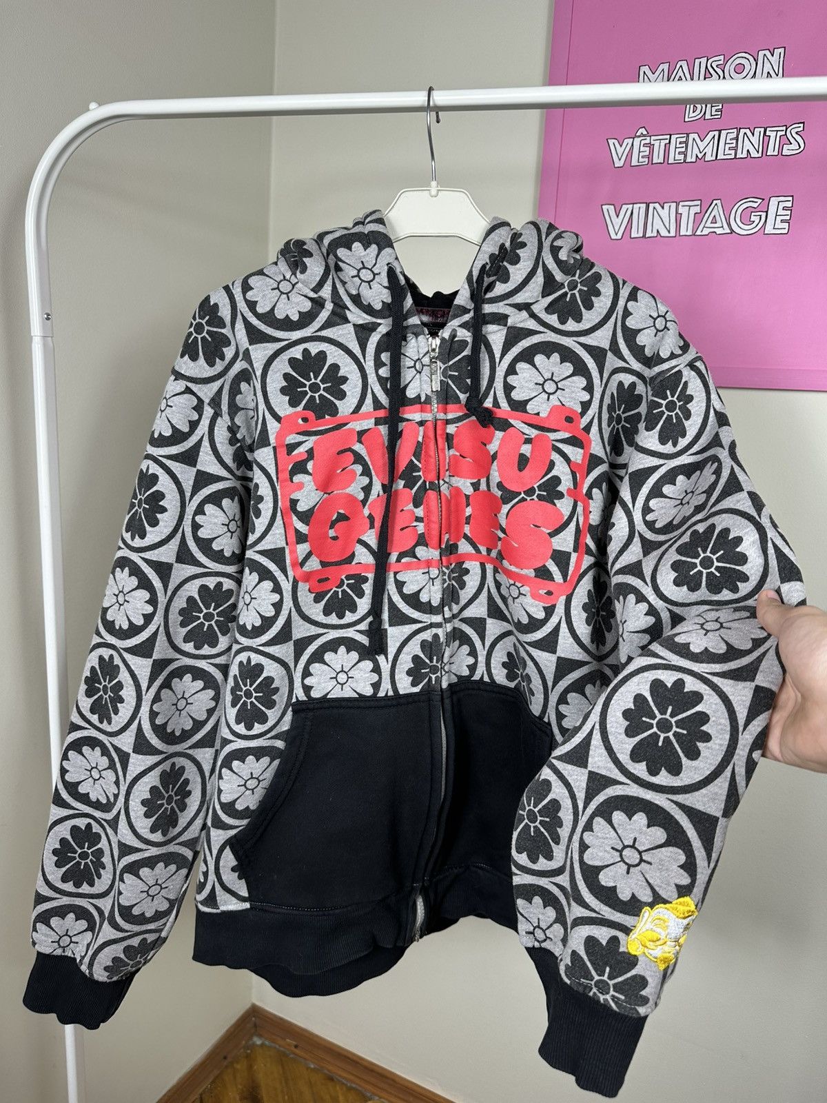 Evisu Evisu Graphic Full Print Zip Hoodie Vintage Embroidered Size US XL / EU 56 / 4 - 25 Thumbnail