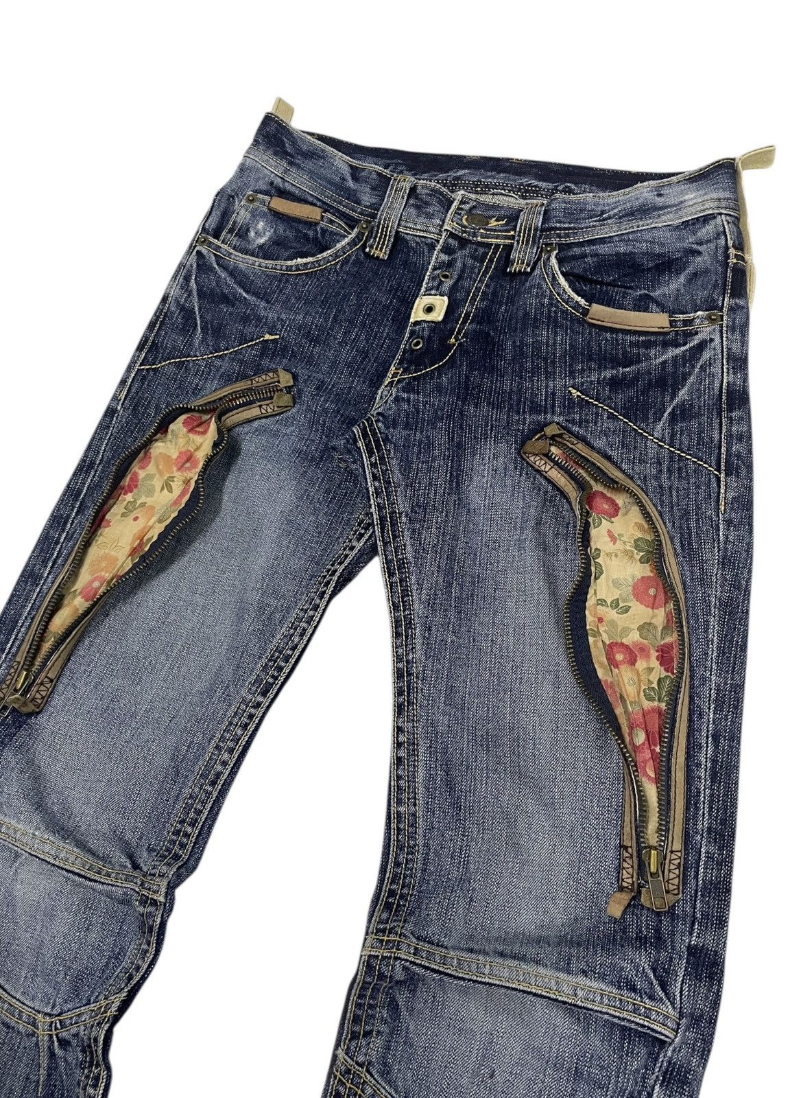 PPFM PPFM Bikers Distressed Jeans Size US 29 - 1 Thumbnail