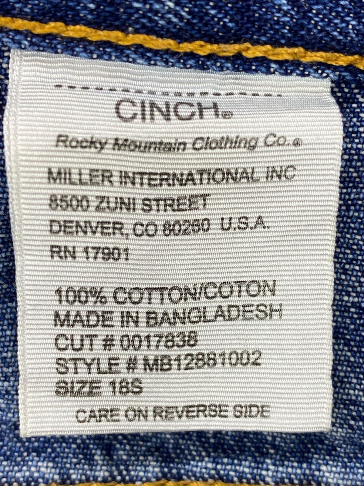CINCH CINCH Distressed Ripped Style Straight Fit Jeans Size US 29 - 10 Thumbnail