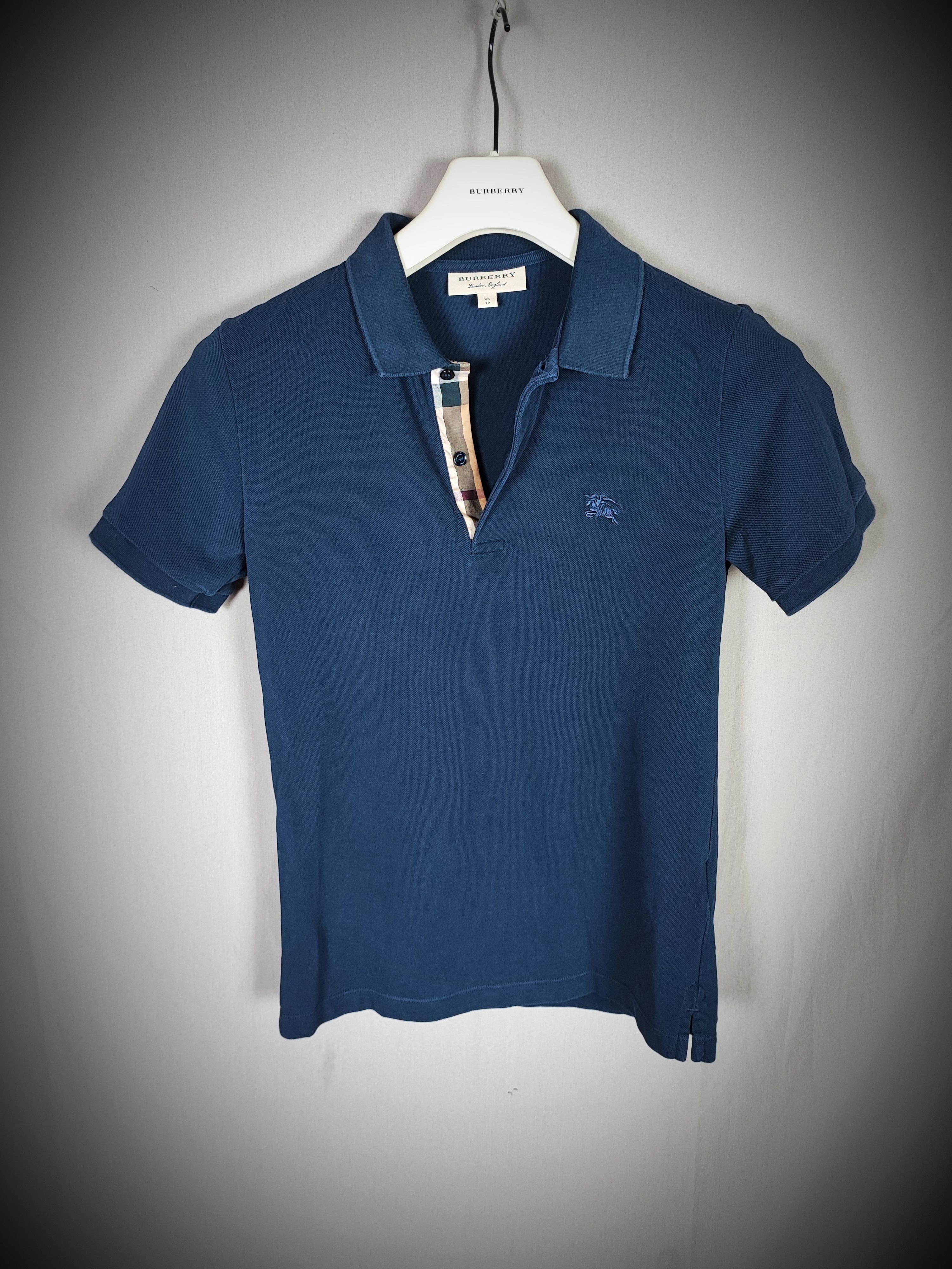 image of Burberry Polo Size Xs in Blue, Men's