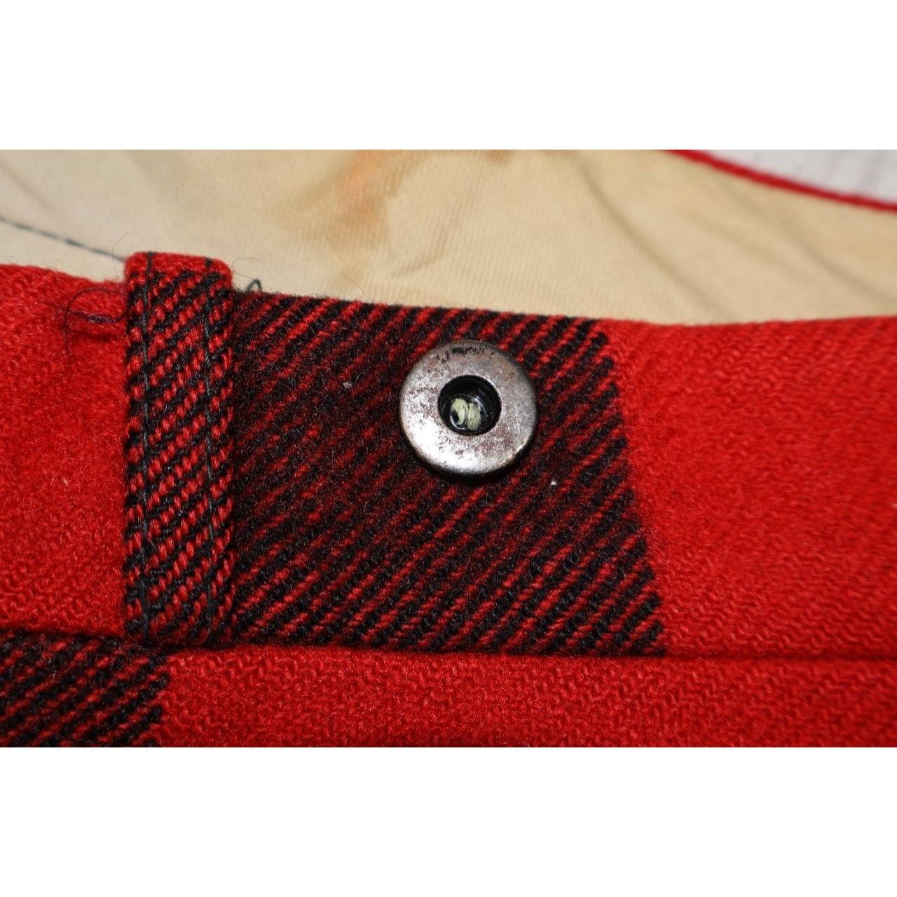Vintage Vintage Woolrich Black & Red Plaid Wool Hunting Pants Size US 39 - 5 Thumbnail