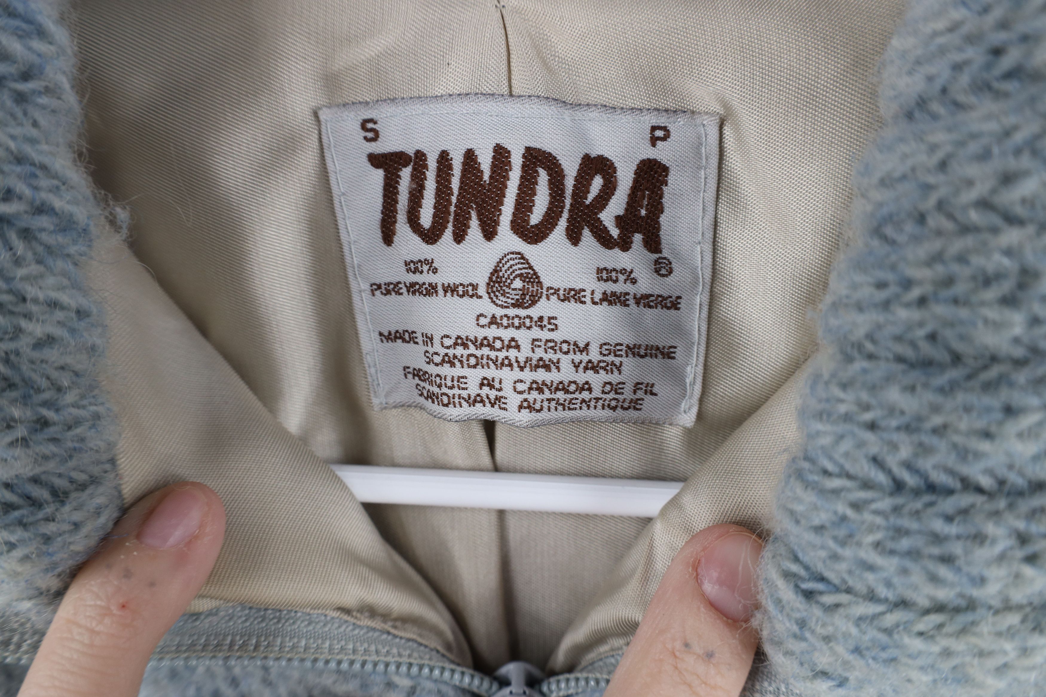 Vintage Vintage 60s 70s Streetwear Wool Full Zip Jacket Light Blue Size S / US 4 / IT 40 - 6 Thumbnail