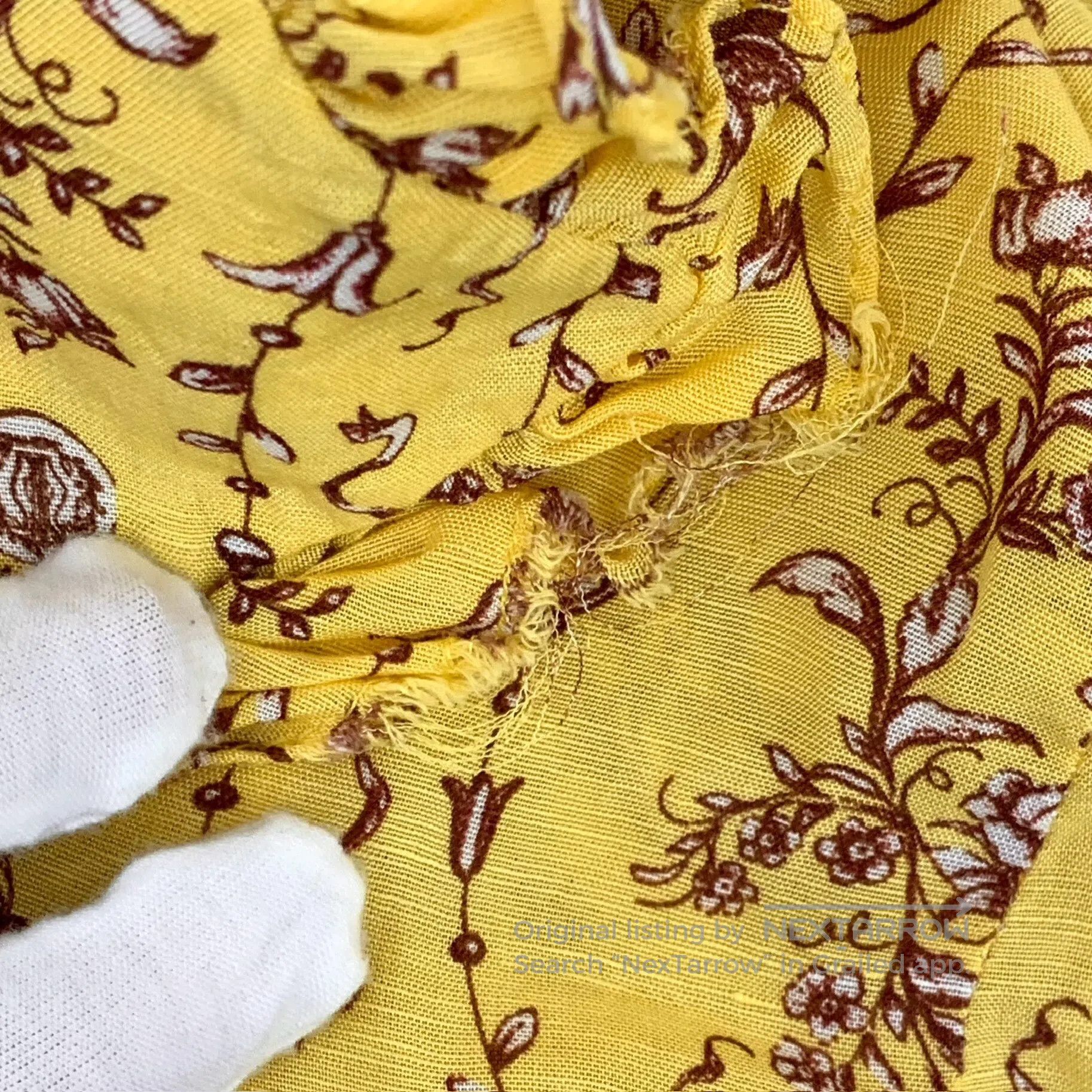 Sandro Sandro Yellow Floral Print Peter Pan Collar Short Sleeve S Size M / US 6-8 / IT 42-44 - 9 Thumbnail