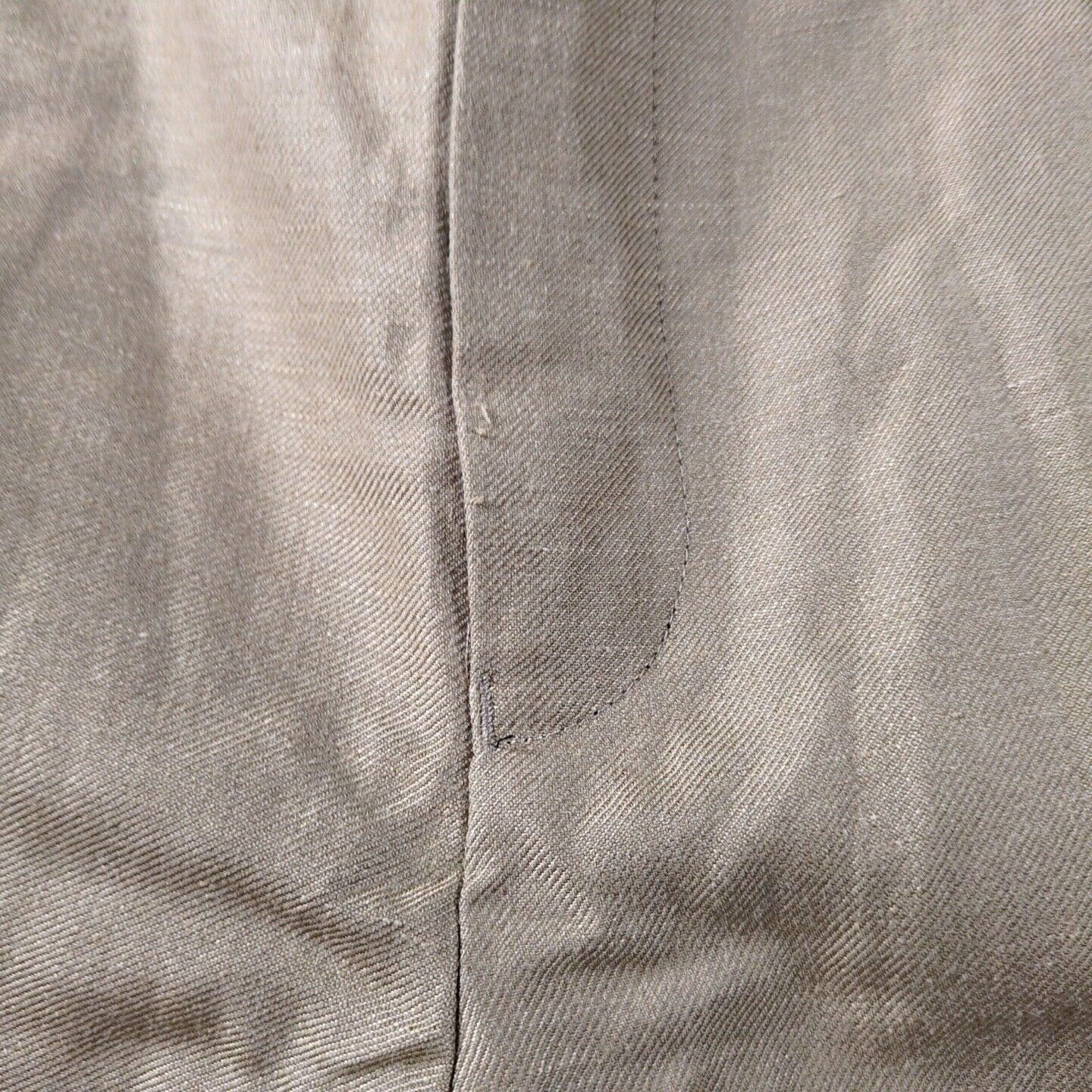 Markaware MARKAWARE Slacks Brown (26-30x25) Stretch Waist Wool Hemp Size US 30 / EU 46 - 8 Thumbnail