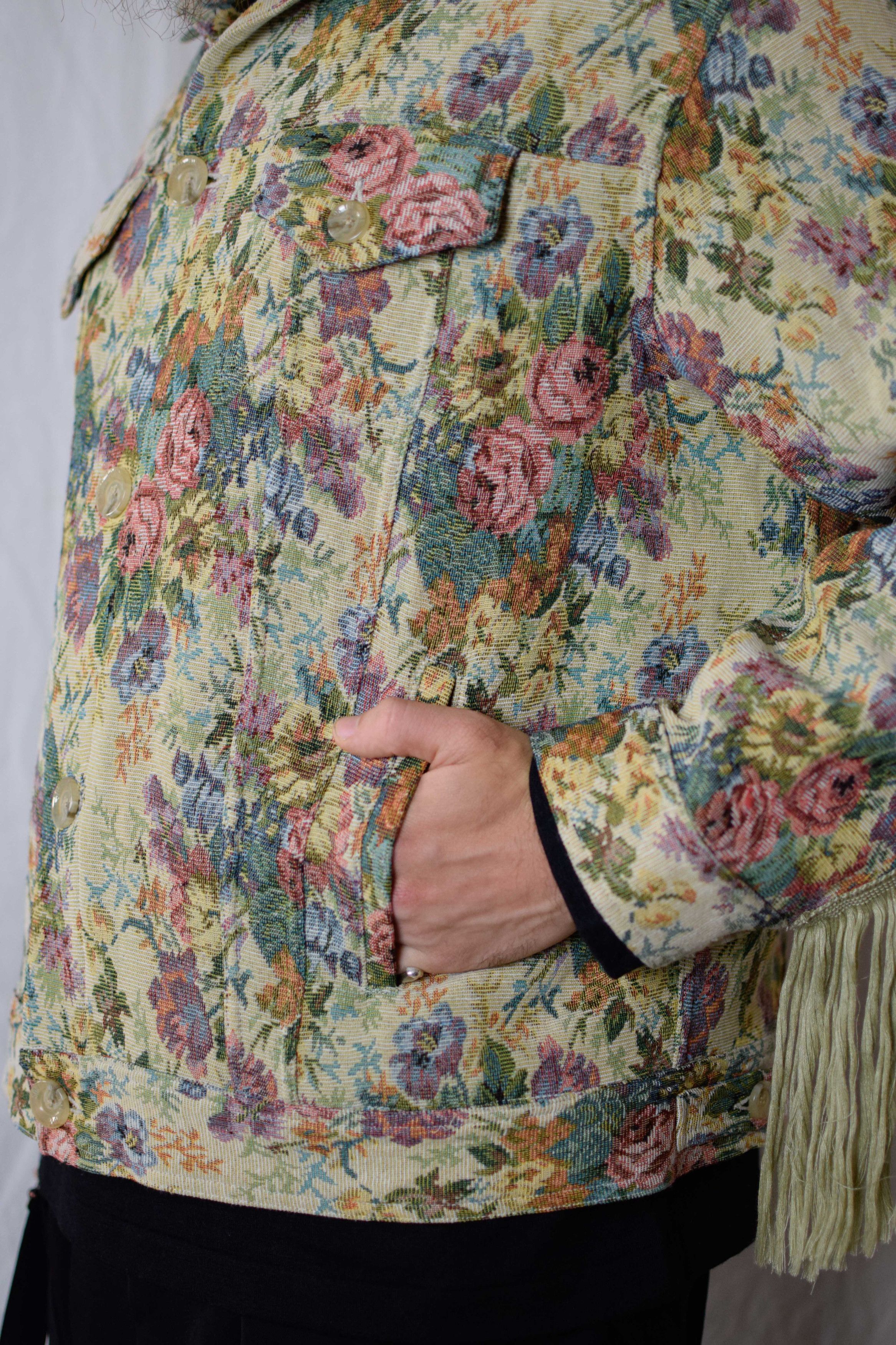 Song For The Mute SftM 24.1 Fringe Jacket - MJK095_JQRDYLW Size US L / EU 52-54 / 3 - 9 Thumbnail
