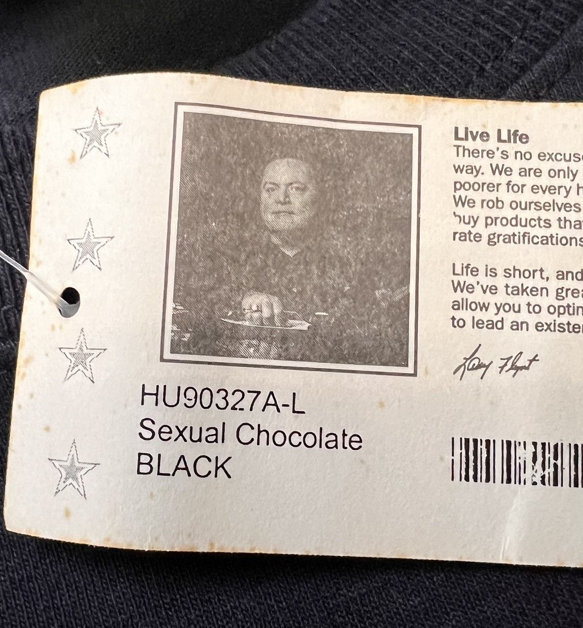 Other Vintage Hustler Magazine Shirt NWT “Sexual Chocolate” Large Size US L / EU 52-54 / 3 - 6 Thumbnail