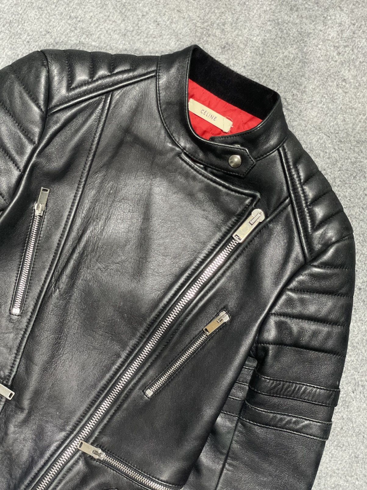 Celine Celine Phoebe Biker Leather Riders Jacket Size XS / US 0-2 / IT 36-38 - 3 Thumbnail