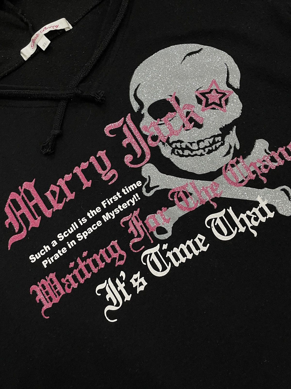 If Six Was Nine × Japanese Brand Petit Berry Skull Blink Crop Hoodie Life Poem Size US M / EU 48-50 / 2 - 8 Thumbnail