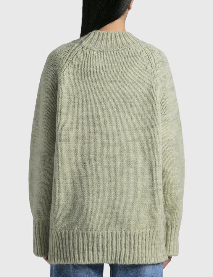 Maison Margiela o1y0625 Mock Neck Sweater in Sage Green Size M / US 6-8 / IT 42-44 - 3 Thumbnail