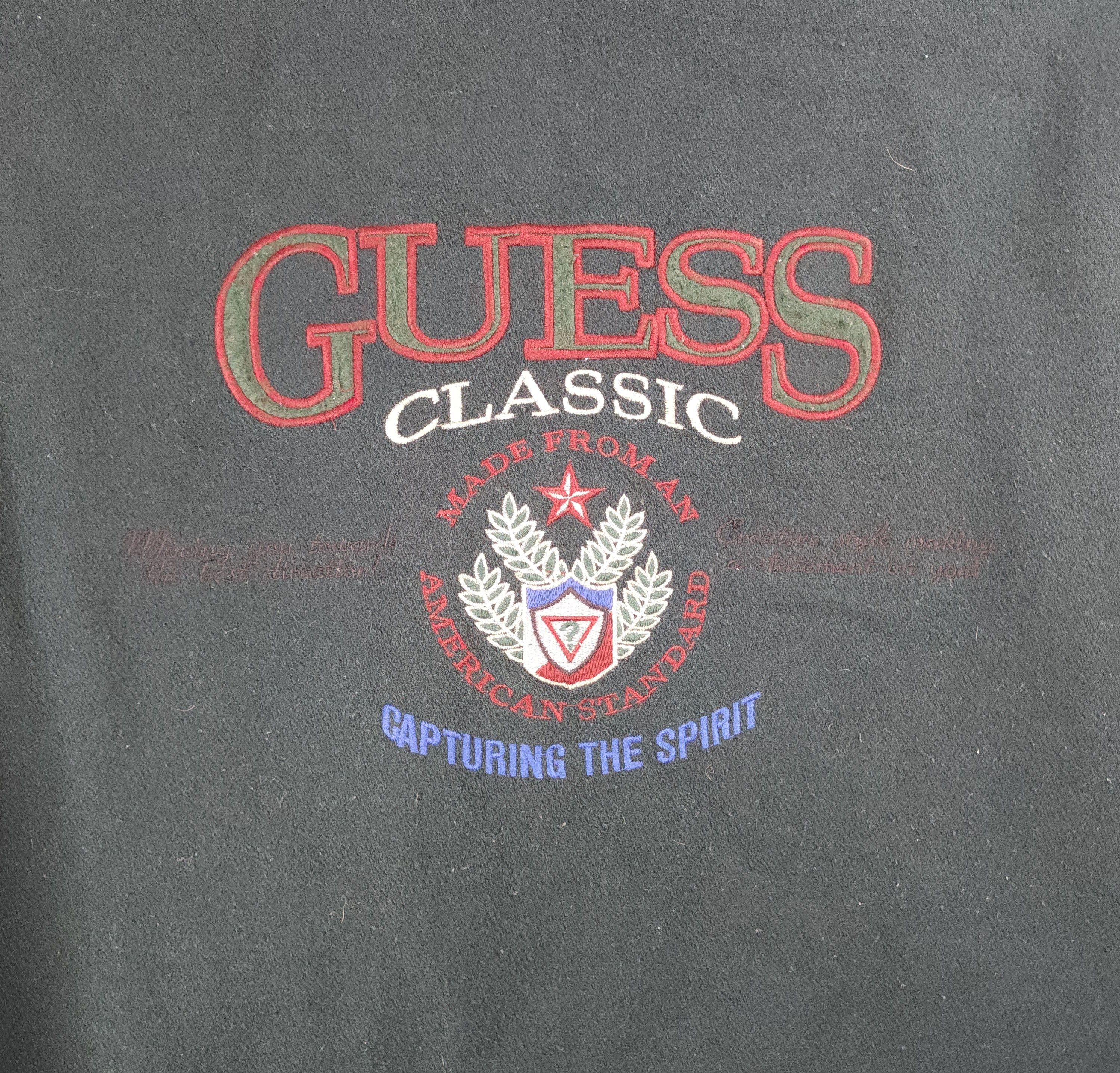 Guess Vintage Guess classic sportwear wool/leather varsity jacket Size US XL / EU 56 / 4 - 10 Thumbnail