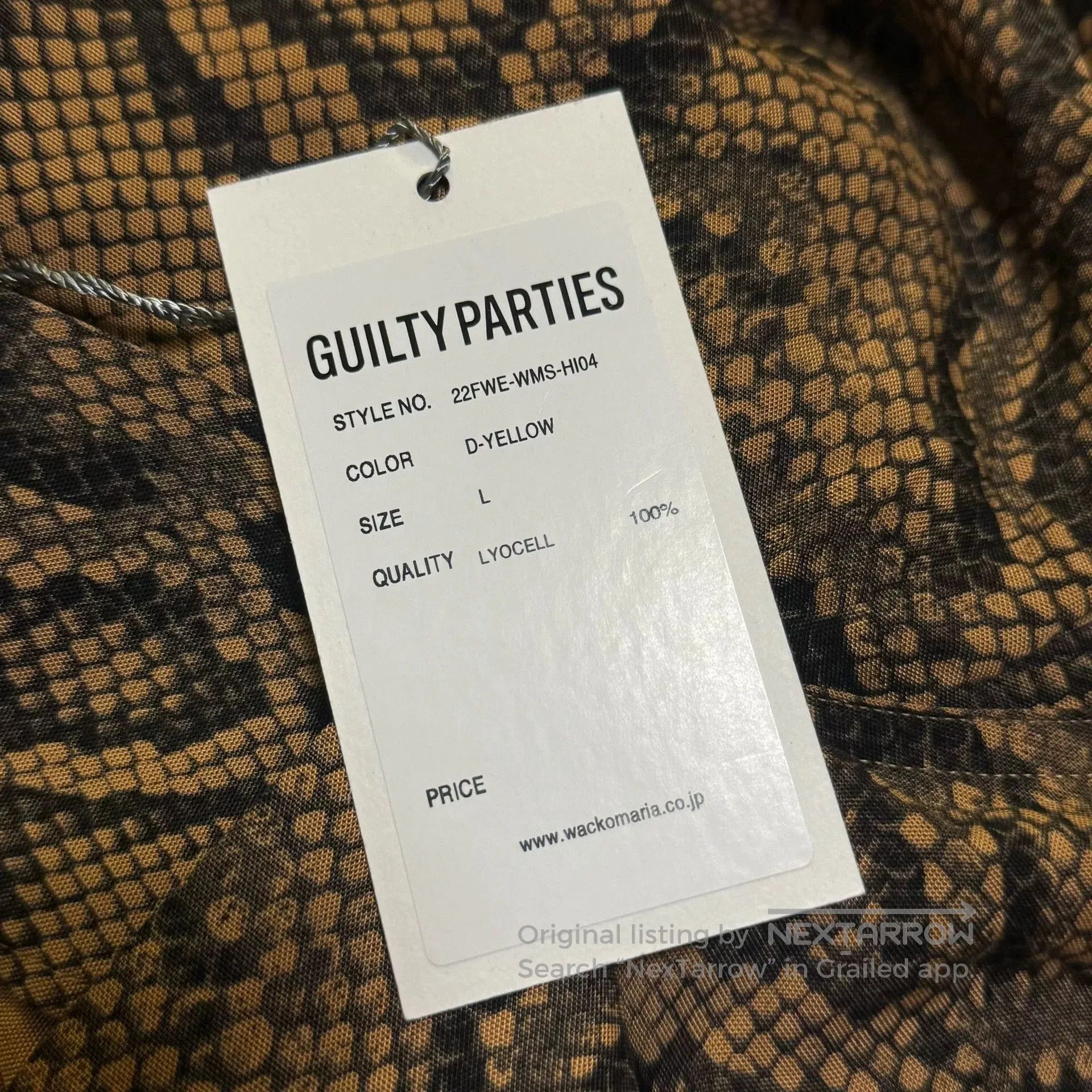 Comme des Garcons Wacko Maria Snake Print Long Sleeve Shirt. Size US M / EU 48-50 / 2 - 5 Thumbnail