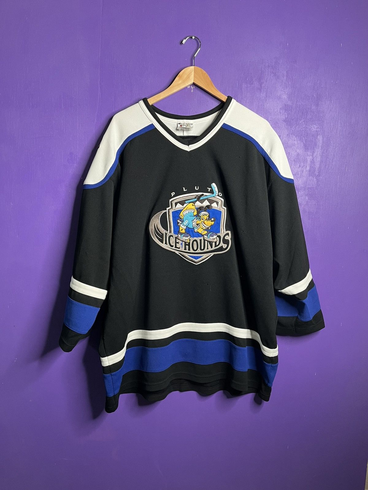 Disney × NHL × Vintage Vintage 90s Disney Pluto icehounds hockey jersey Size US XXL / EU 58 / 5 - 1 Thumbnail