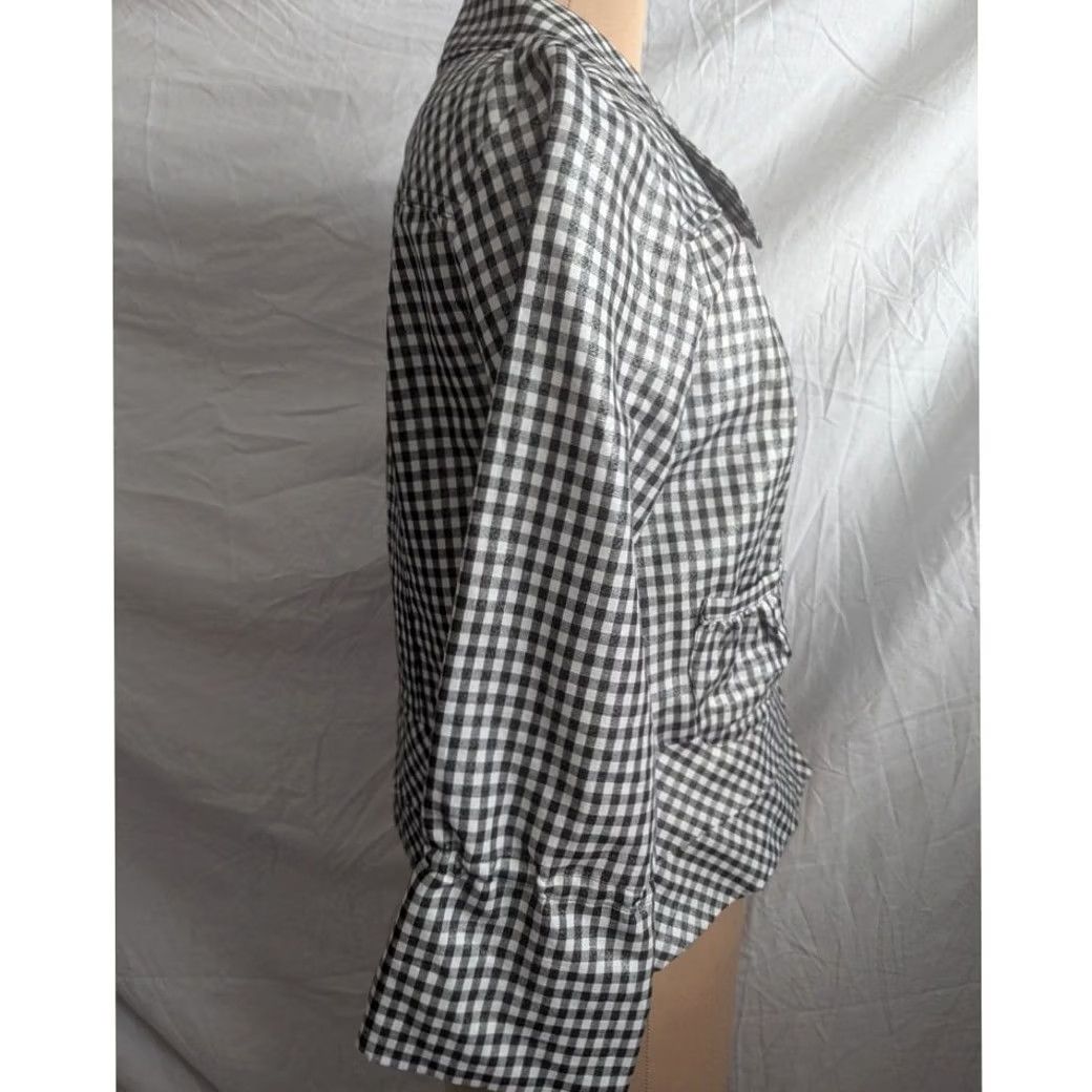 Vintage VINTAGE Wind Ridge Cheryl Nash Black & White Check Blazer Women’s Sz S Classic EUC Size S / US 4 / IT 40 - 3 Thumbnail