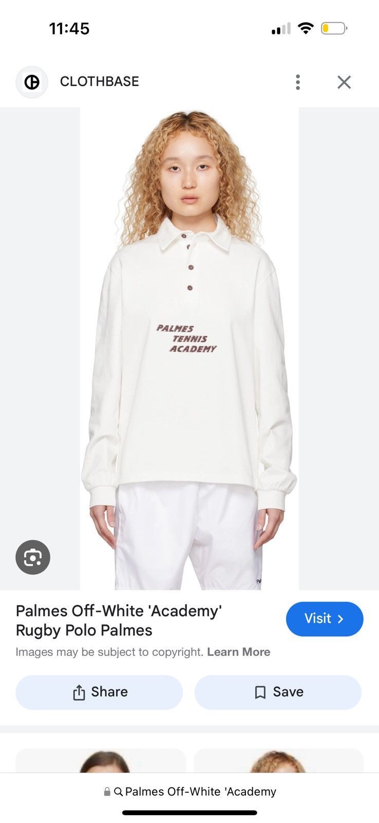 Palmes Palmes Off-White 'Academy' Rugby Polo Size XXS / US 00 / IT 34 - 6 Thumbnail