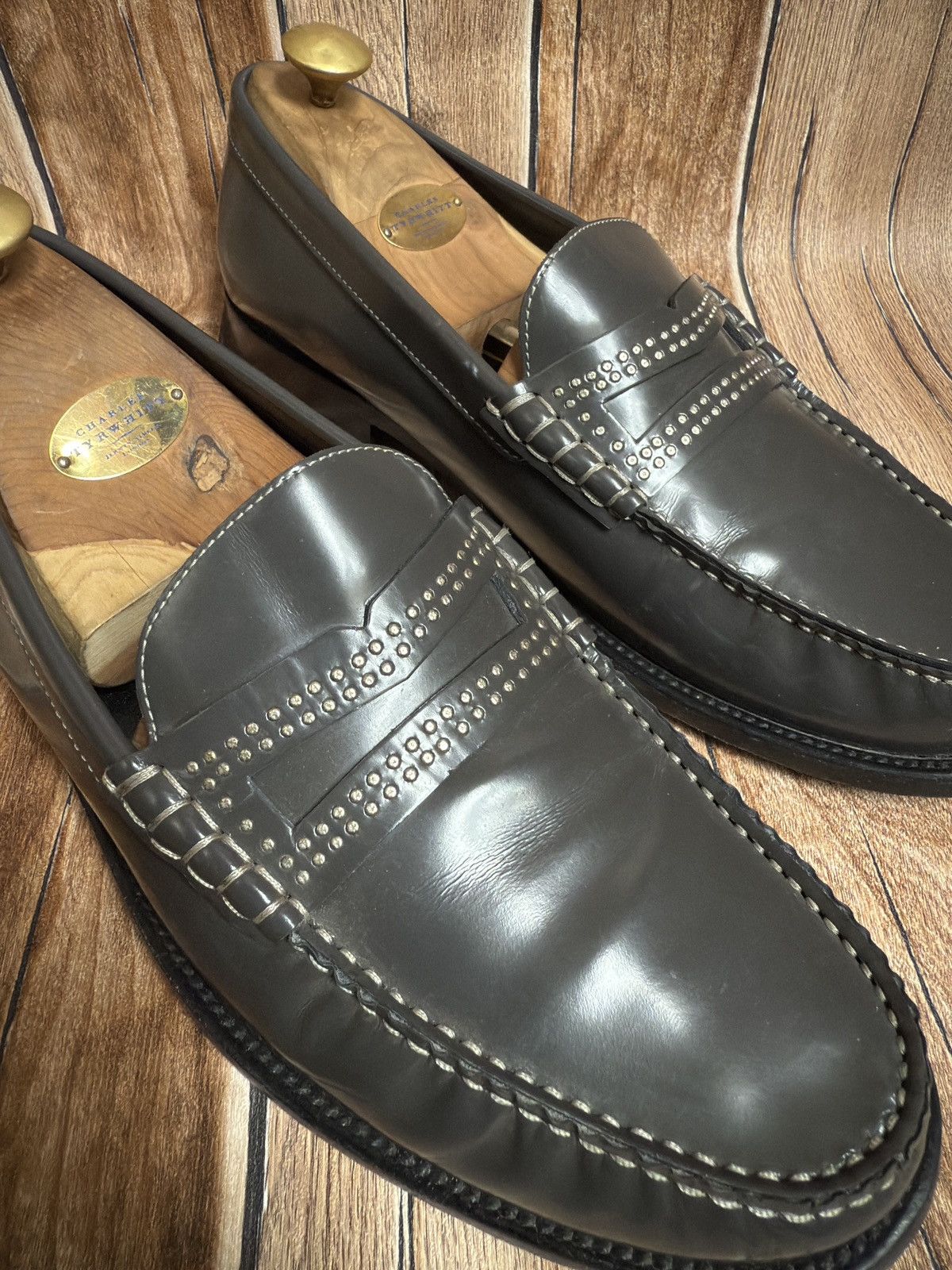 Saint Laurent Paris 🔥🔋fw13 studded Germain penny loafers Size US 10 / EU 43 - 9 Thumbnail