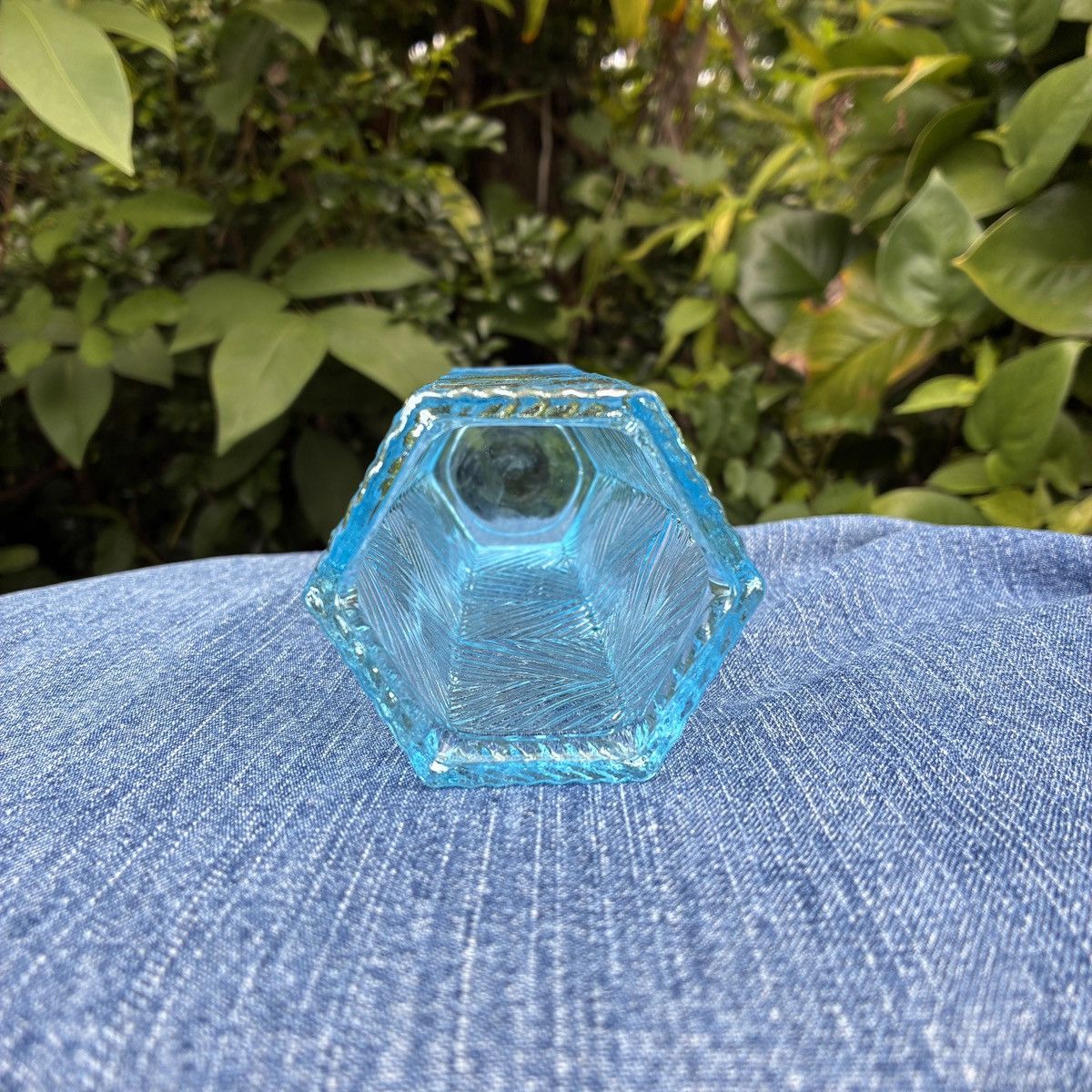 Vintage Czech Sklo Union Style Pressed Glass Vase Size ONE SIZE - 3 Thumbnail