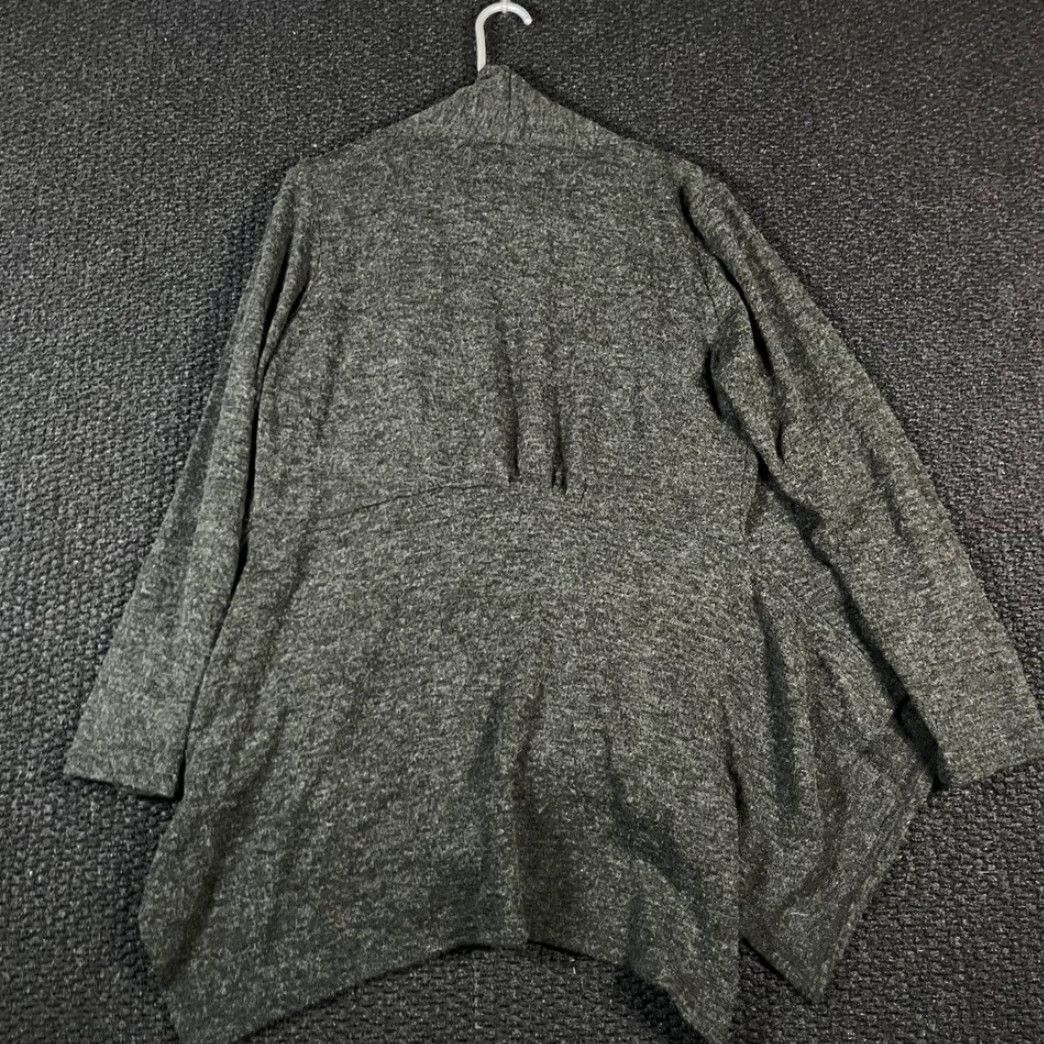 Anthropologie VINTAGE Anthropologie Aryeh Women's Gray Knit Open Cardigan Sweater Large Asymmetrical Size L / US 10 / IT 46 - 4 Thumbnail