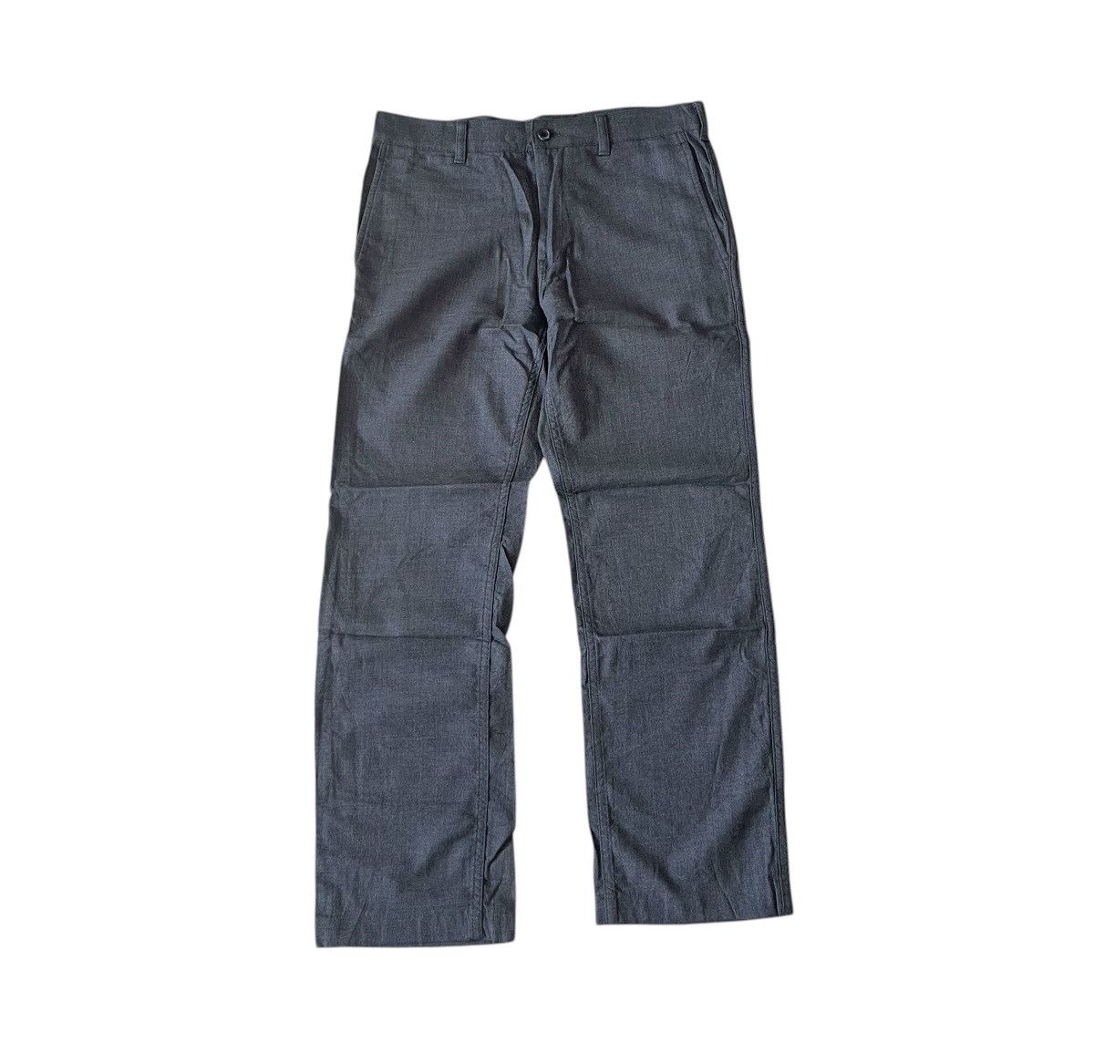Comme des Garcons Cdg homme AD2013 dark grey straight wool work trousers Size US 31 - 1 Thumbnail