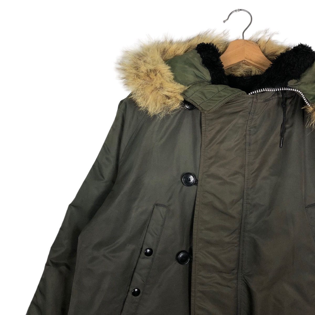 I. Spiewak And Sons 🔥90’s Mink Fur Hoodie Parka Jacket Type N-3B/F Made In USA Size US M / EU 48-50 / 2 - 6 Thumbnail