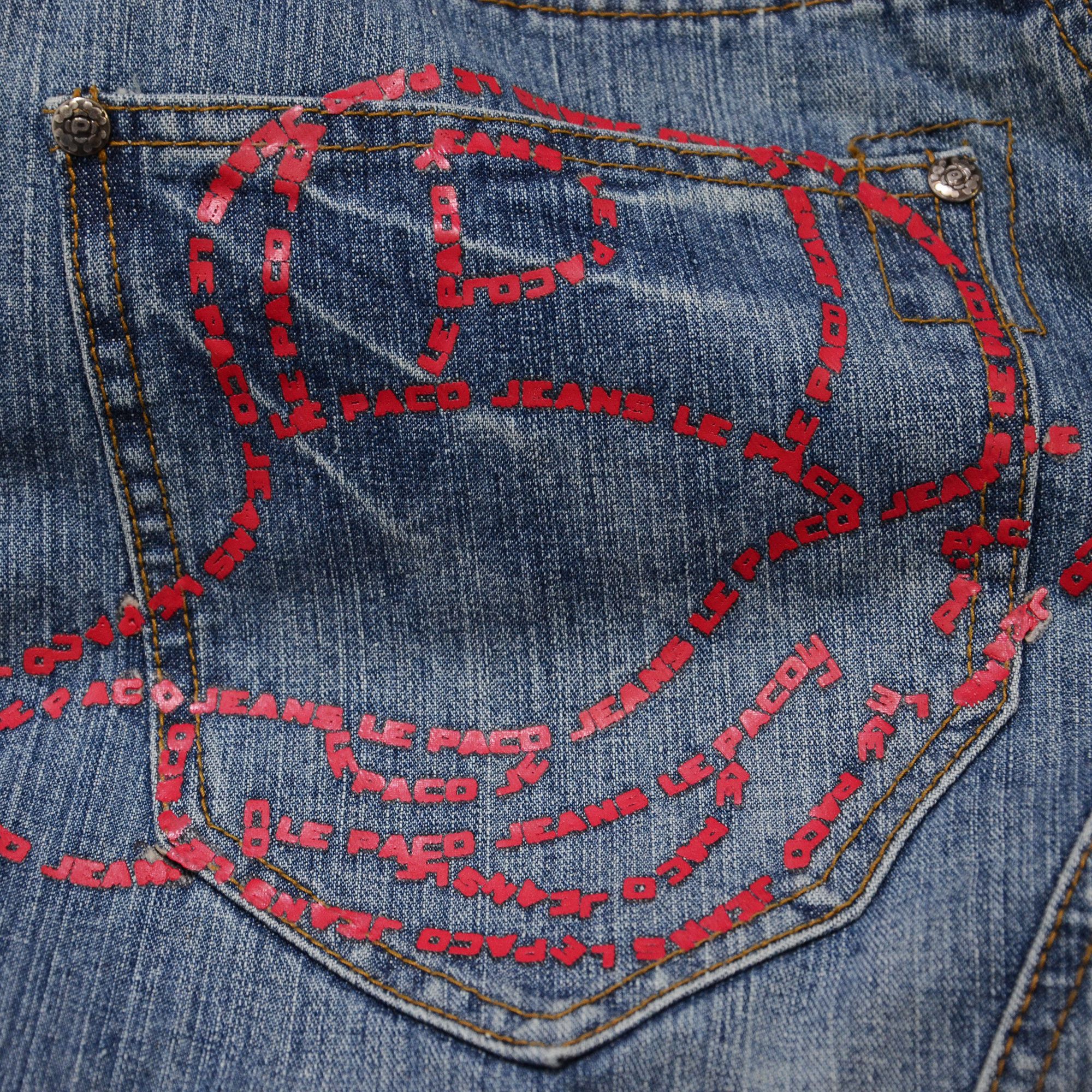 Other Le Paco Jeans Y2K Hiphop New York Streetwear Graffiti Print Size US 29 - 8 Thumbnail