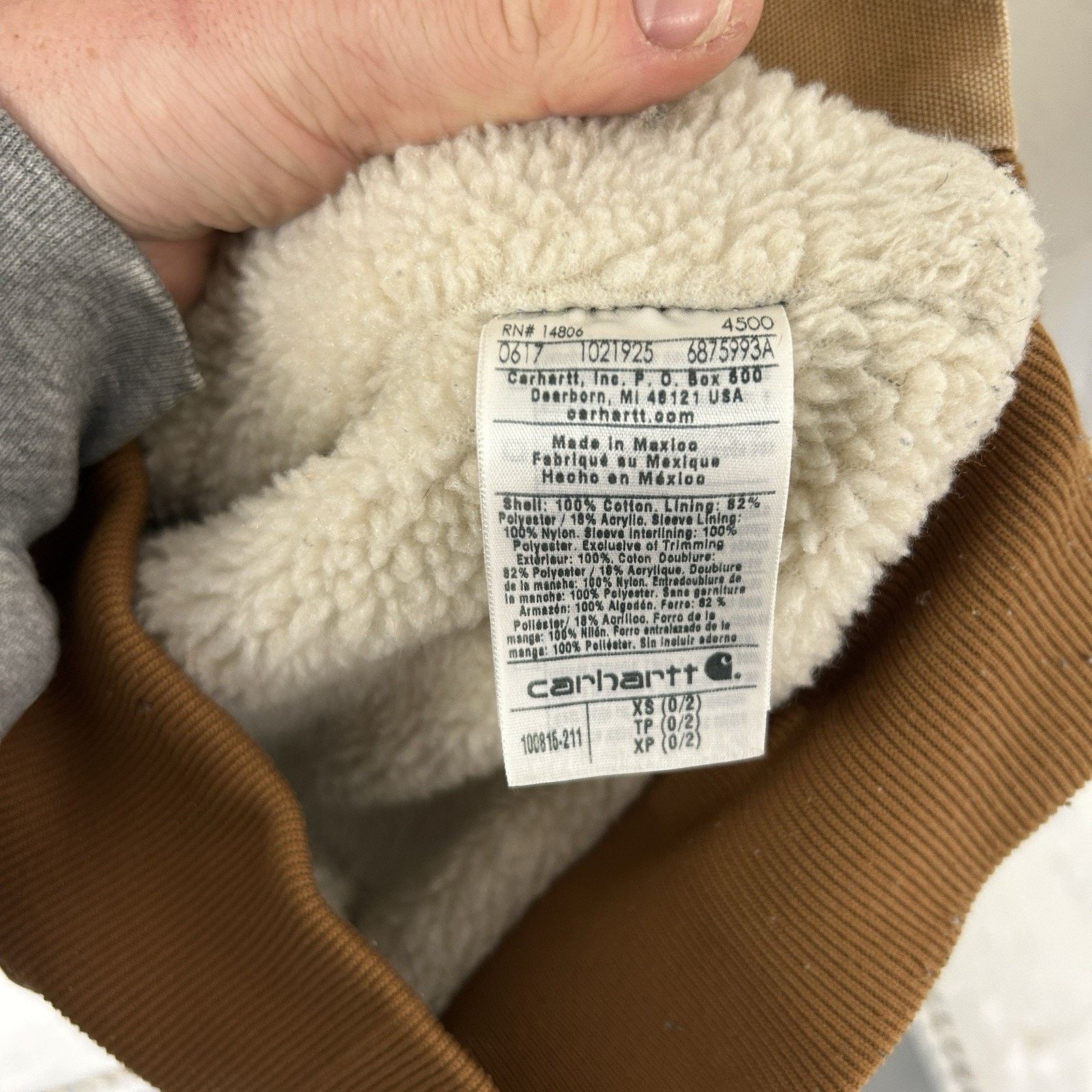 Carhartt Carhartt Sherpa-Lined Wildwood Jacket “Brown” 100815-211 Size XS / US 0-2 / IT 36-38 - 13 Thumbnail